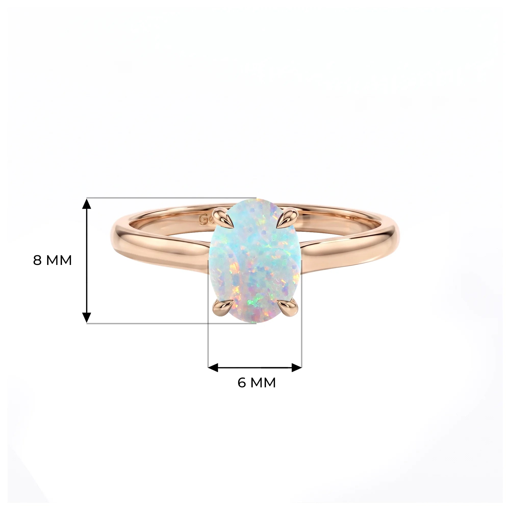 14K Rose Gold