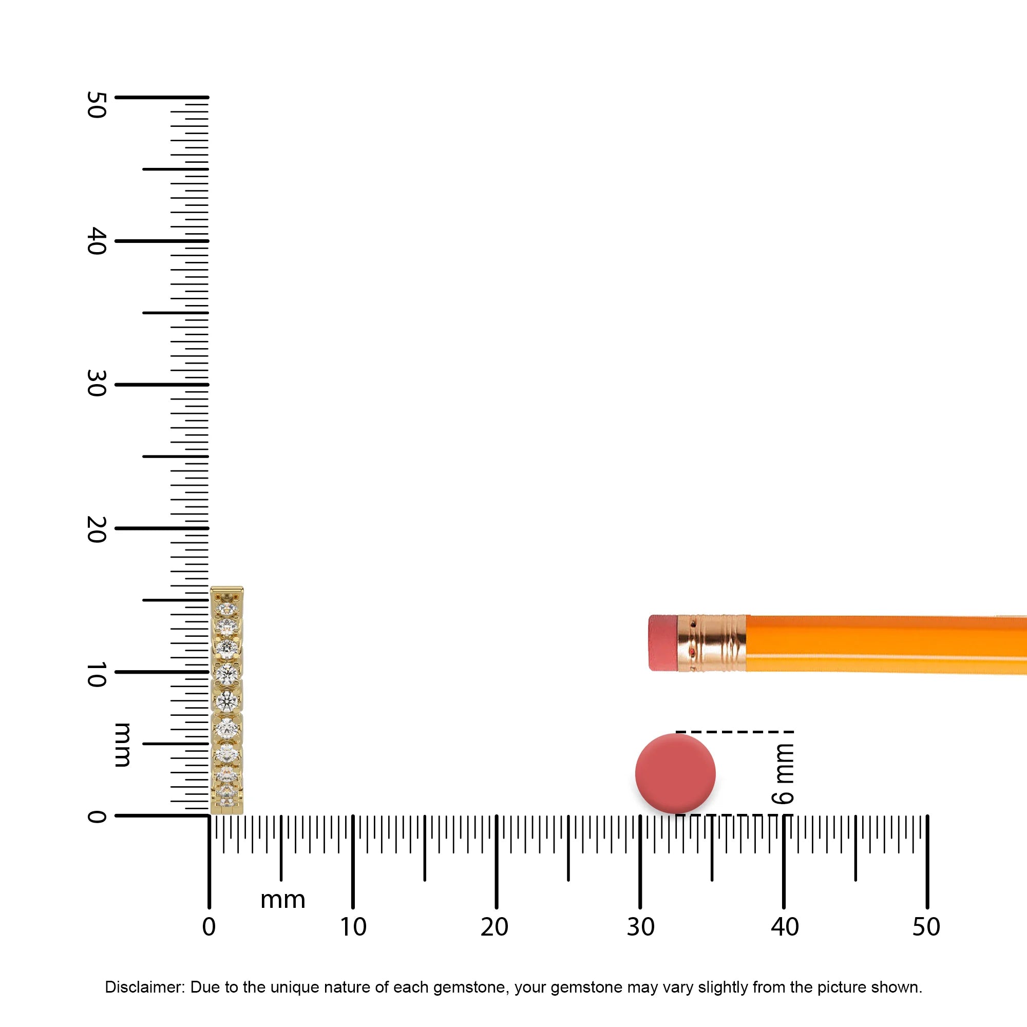 lab grown diamond round hoop earrings in yellow gold 