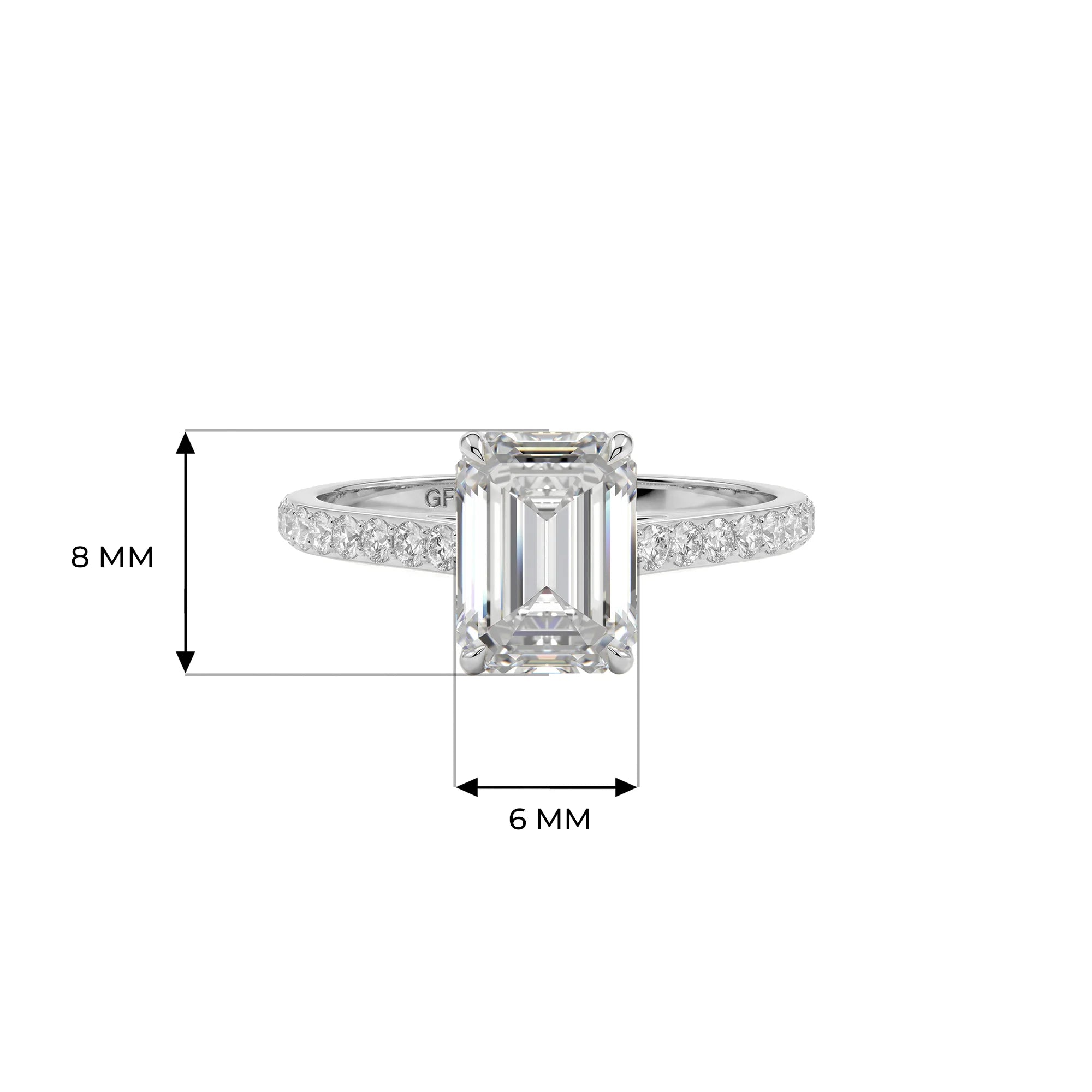 14K White Gold