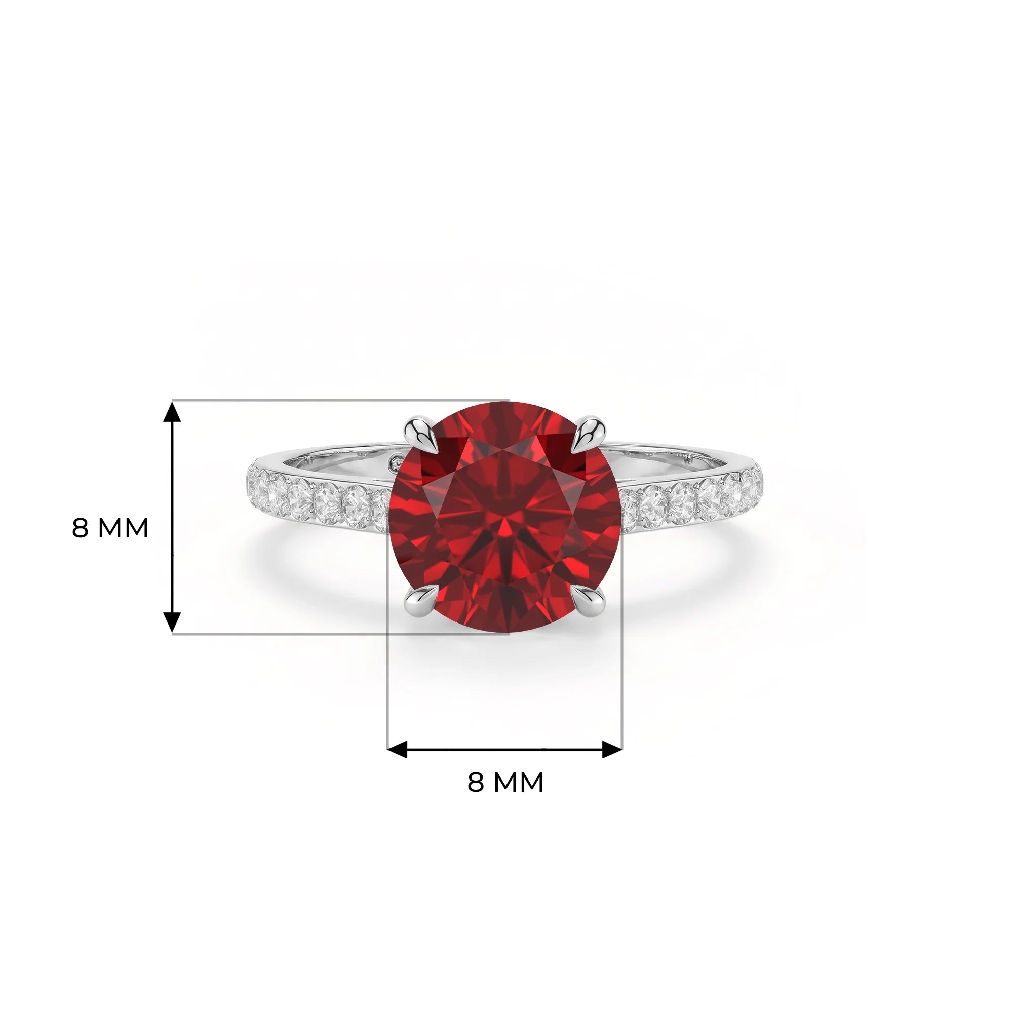 14K White Gold