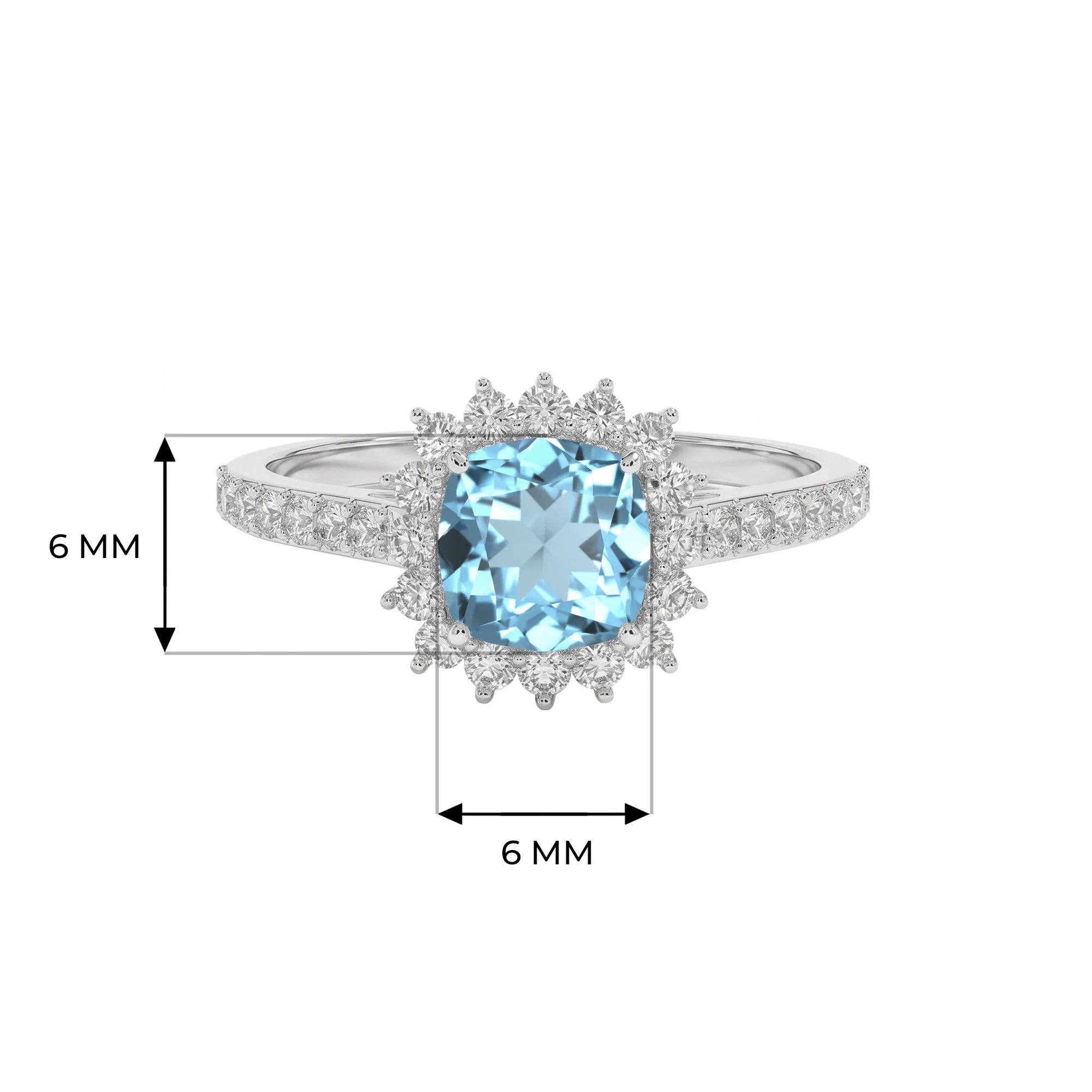 14K White Gold