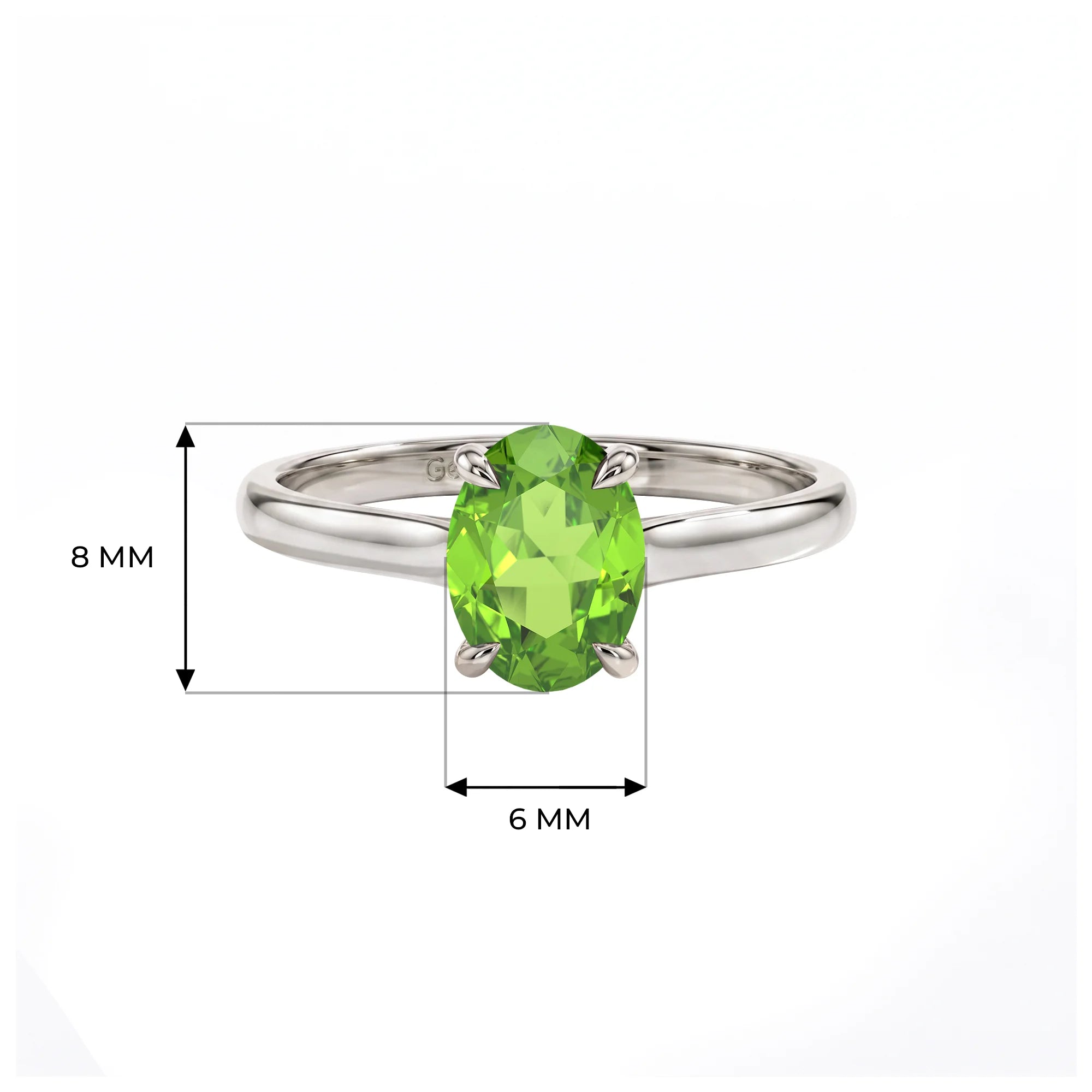 14K White Gold