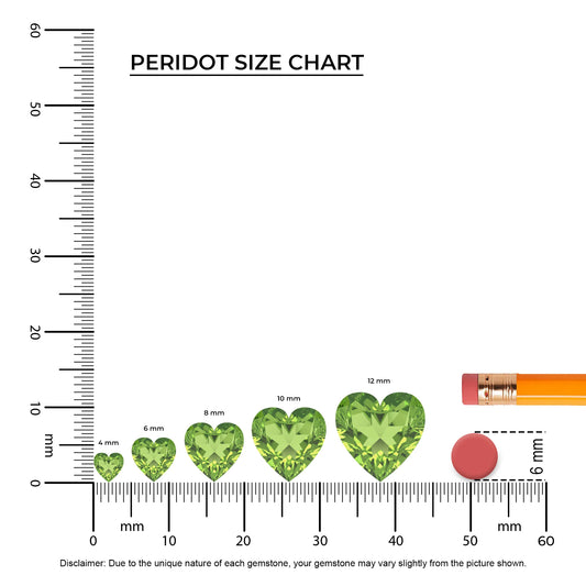 natural peridot heart solitaire necklaces in rose gold 