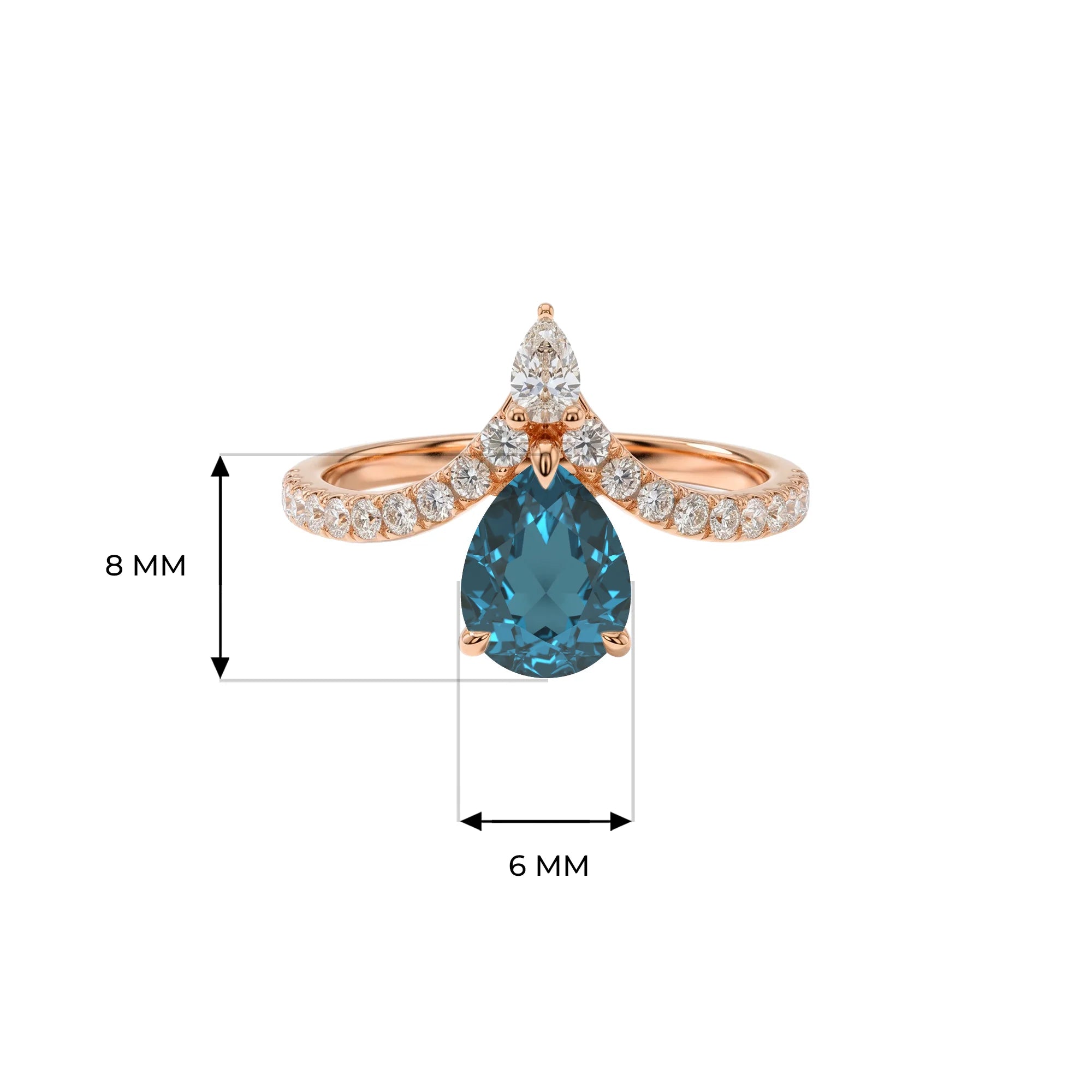 14K Rose Gold