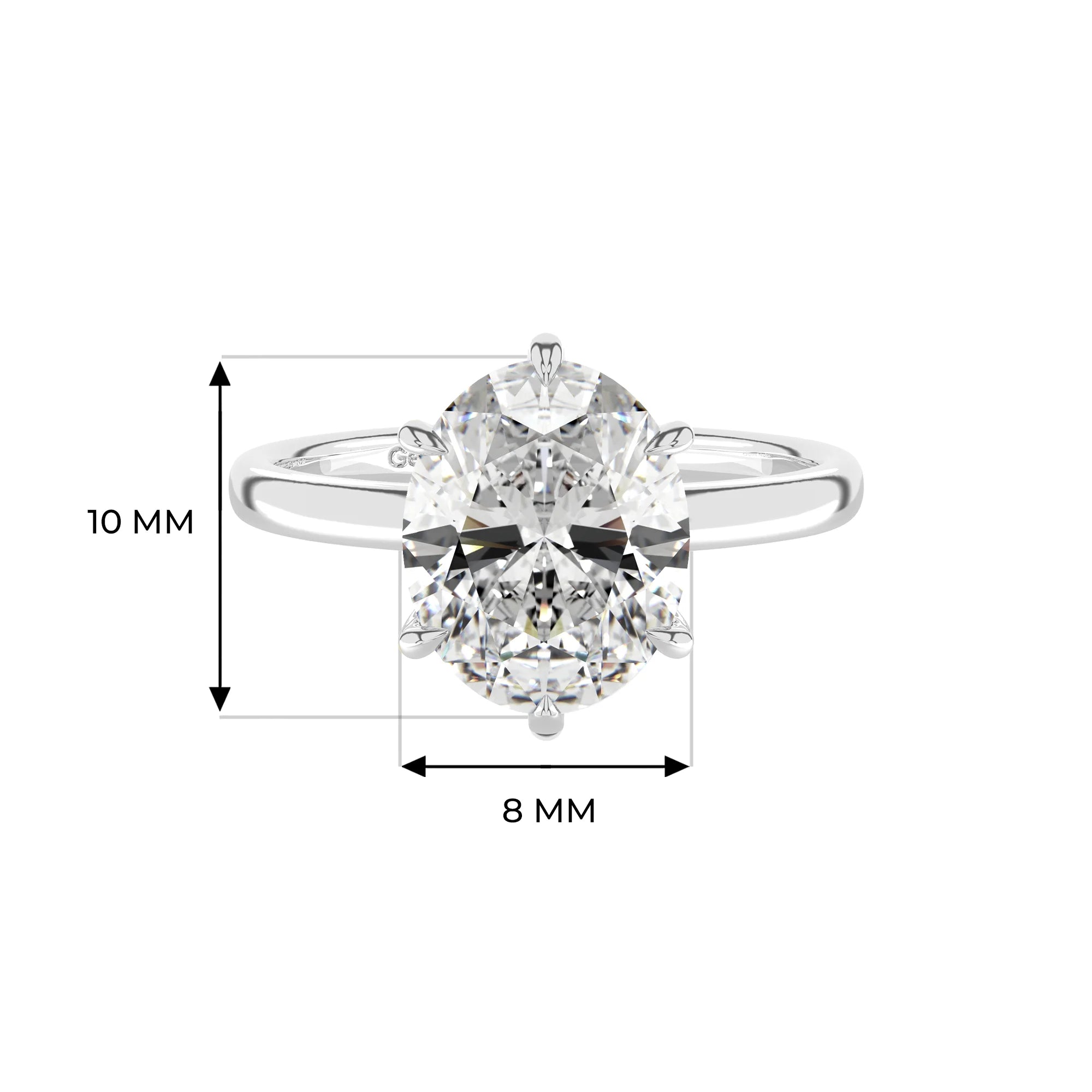 14K White Gold