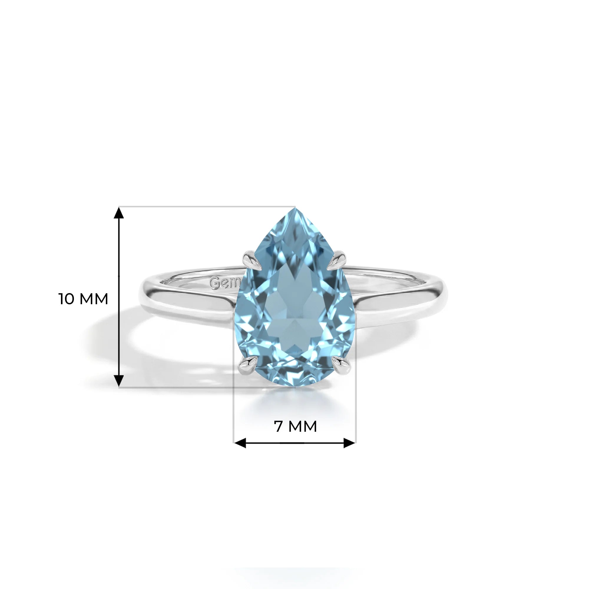 14K White Gold