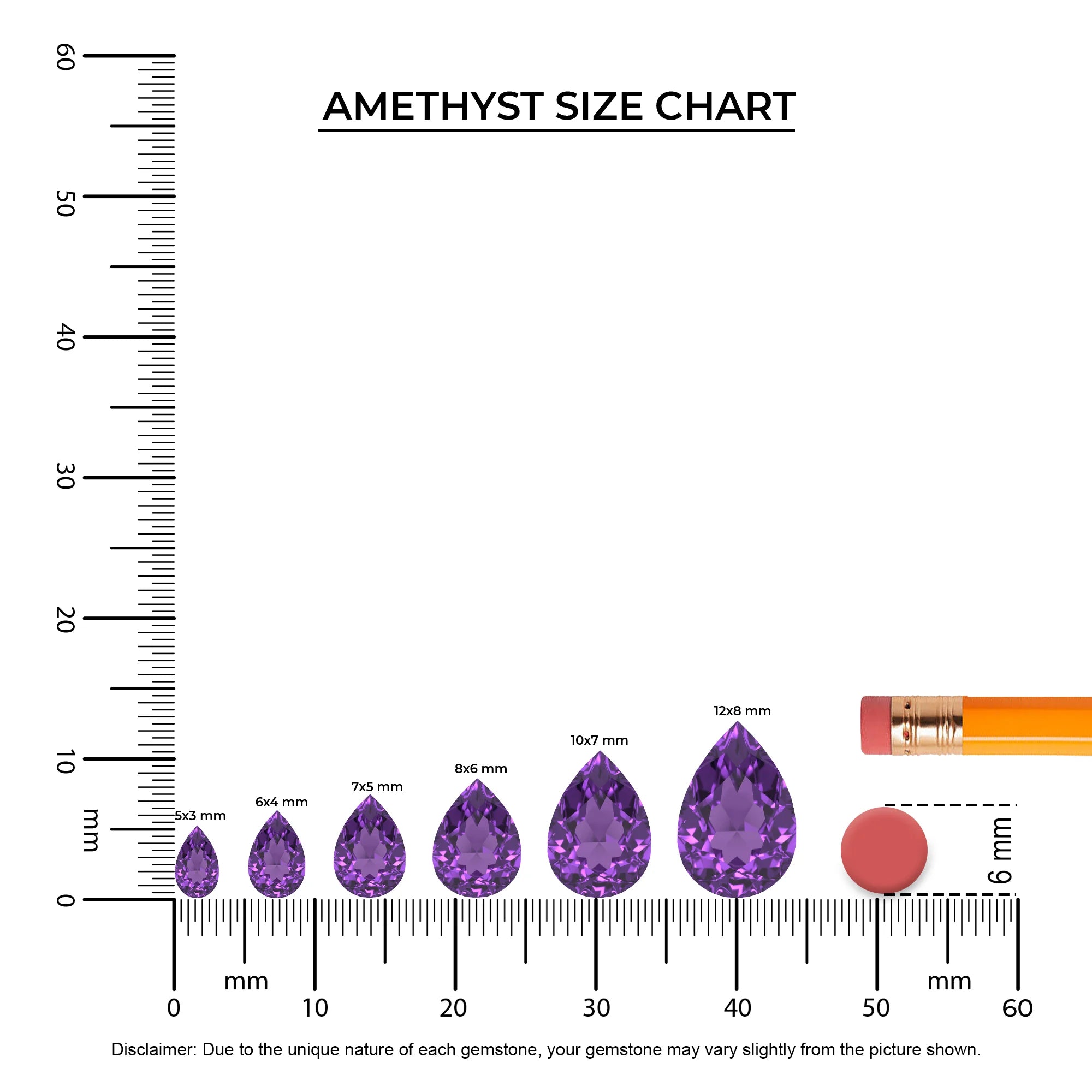 lab grown amethyst pear drop earrings in platinum 