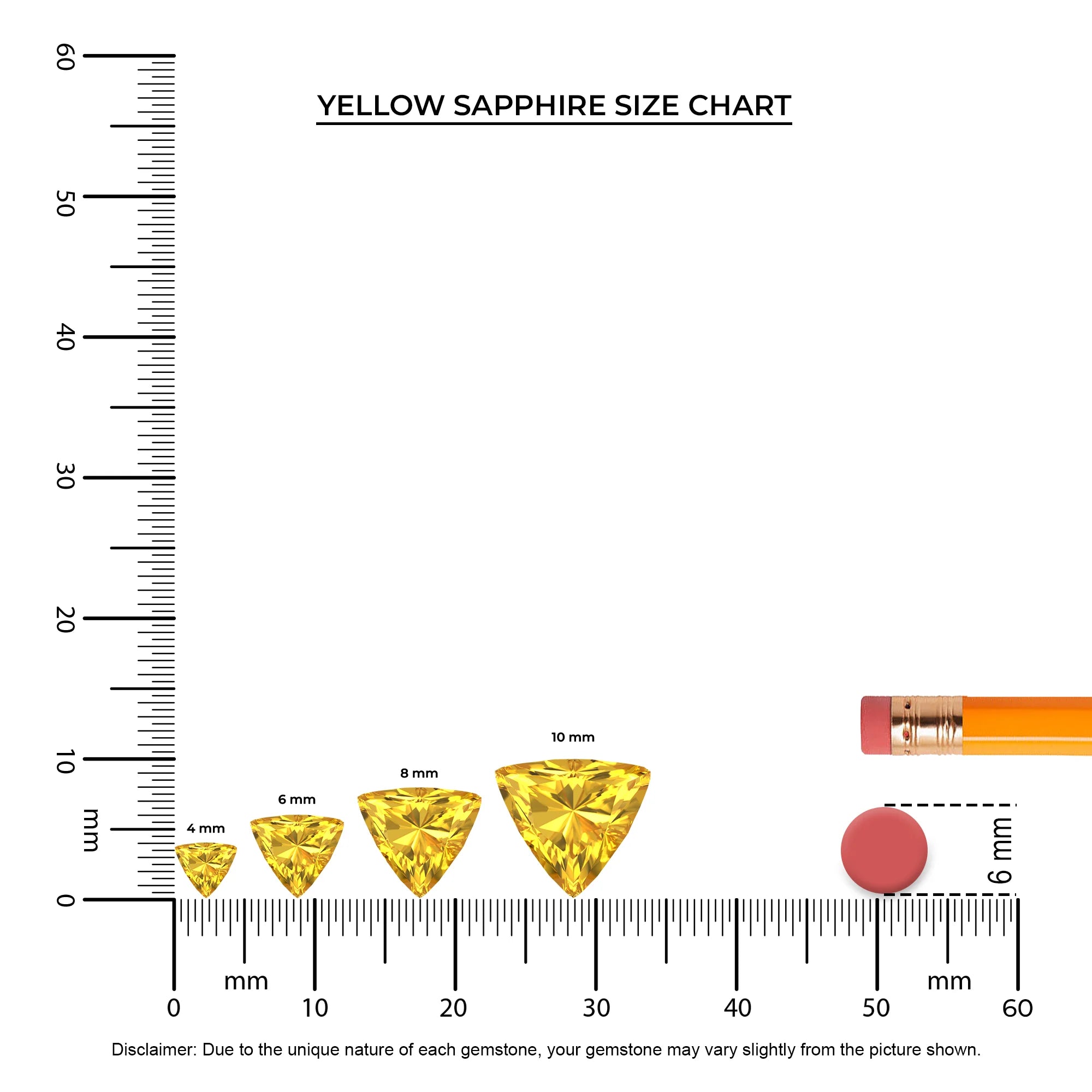 lab grown yellow-sapphire trillion solitaire necklaces in yellow gold 