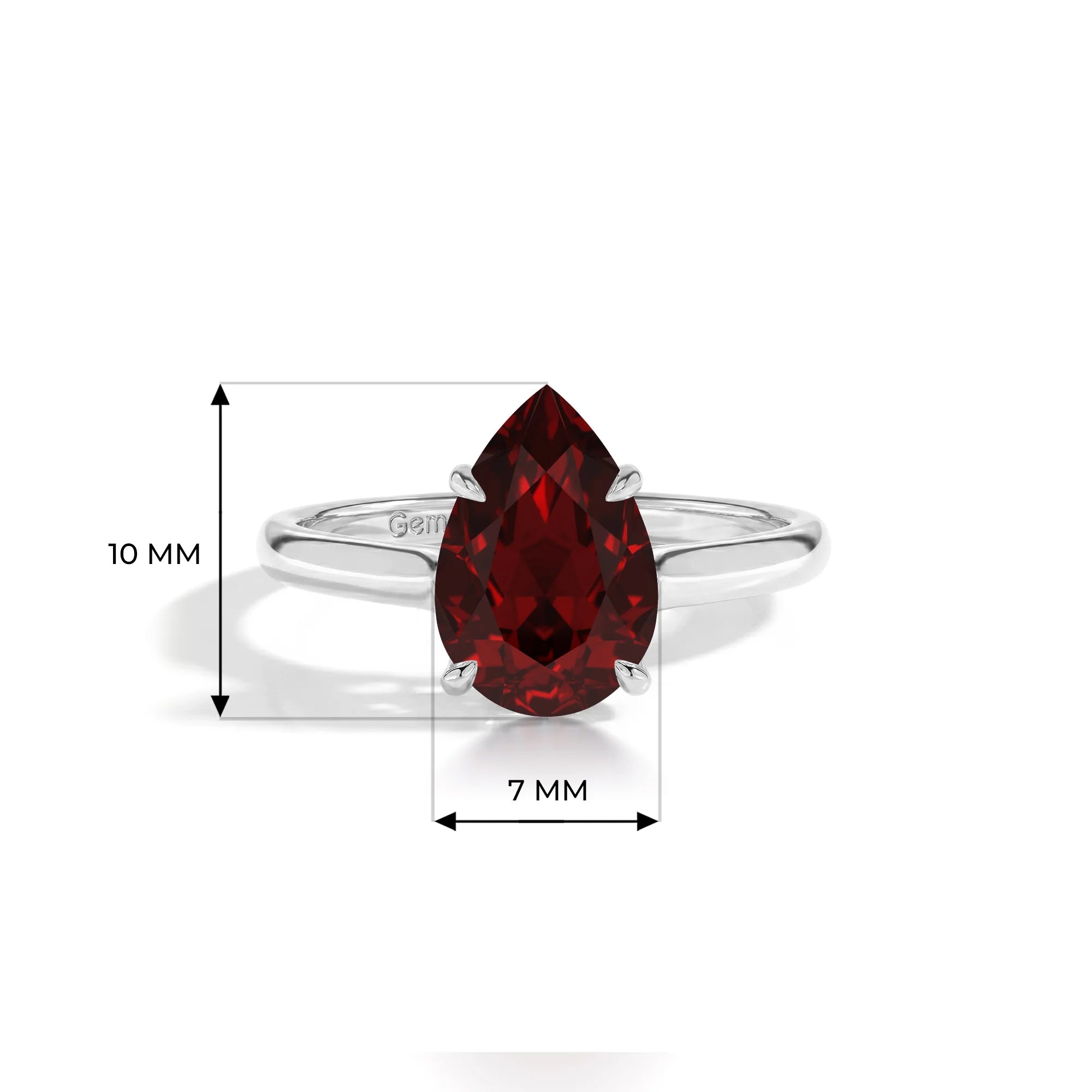 14K White Gold