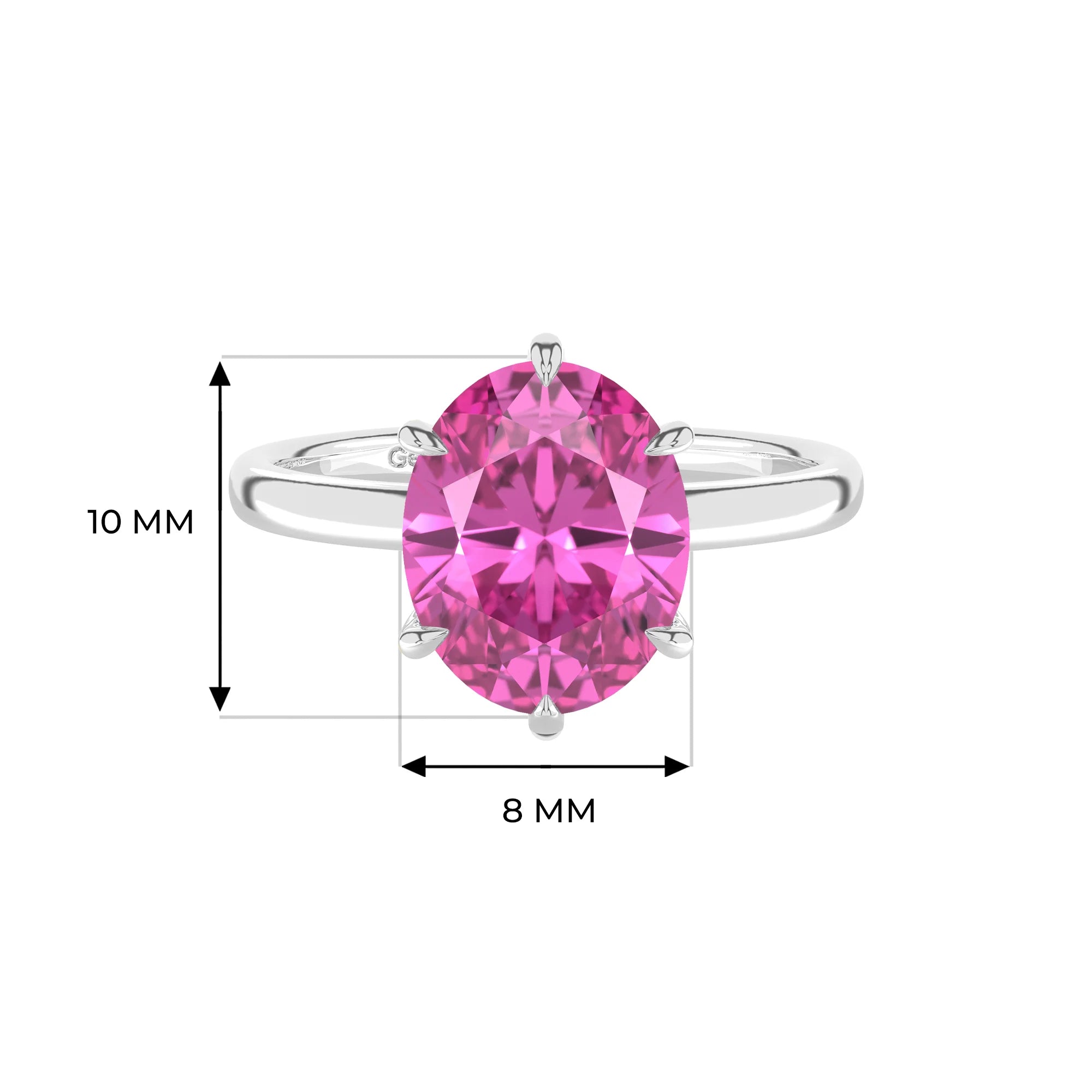 14K White Gold