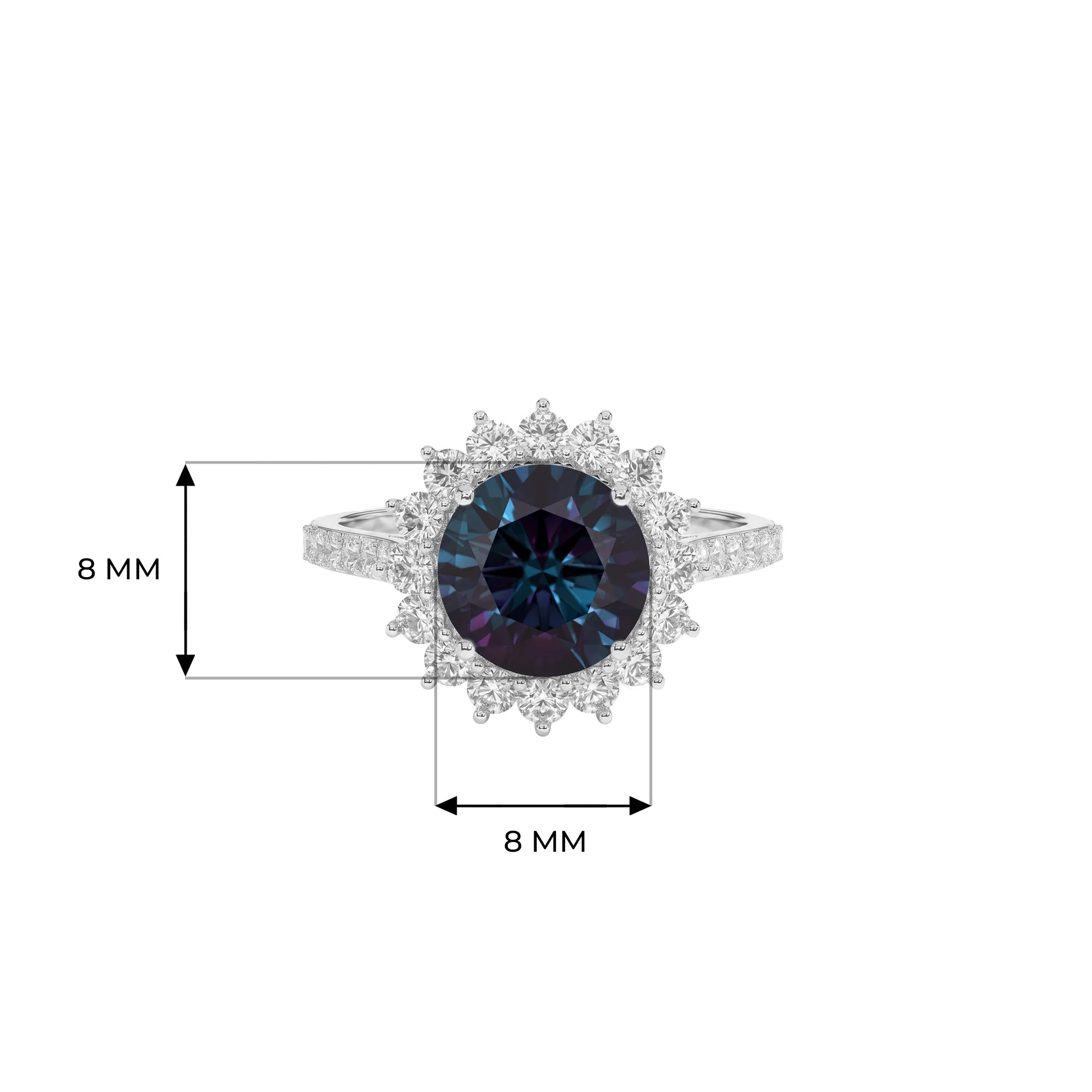 14K White Gold