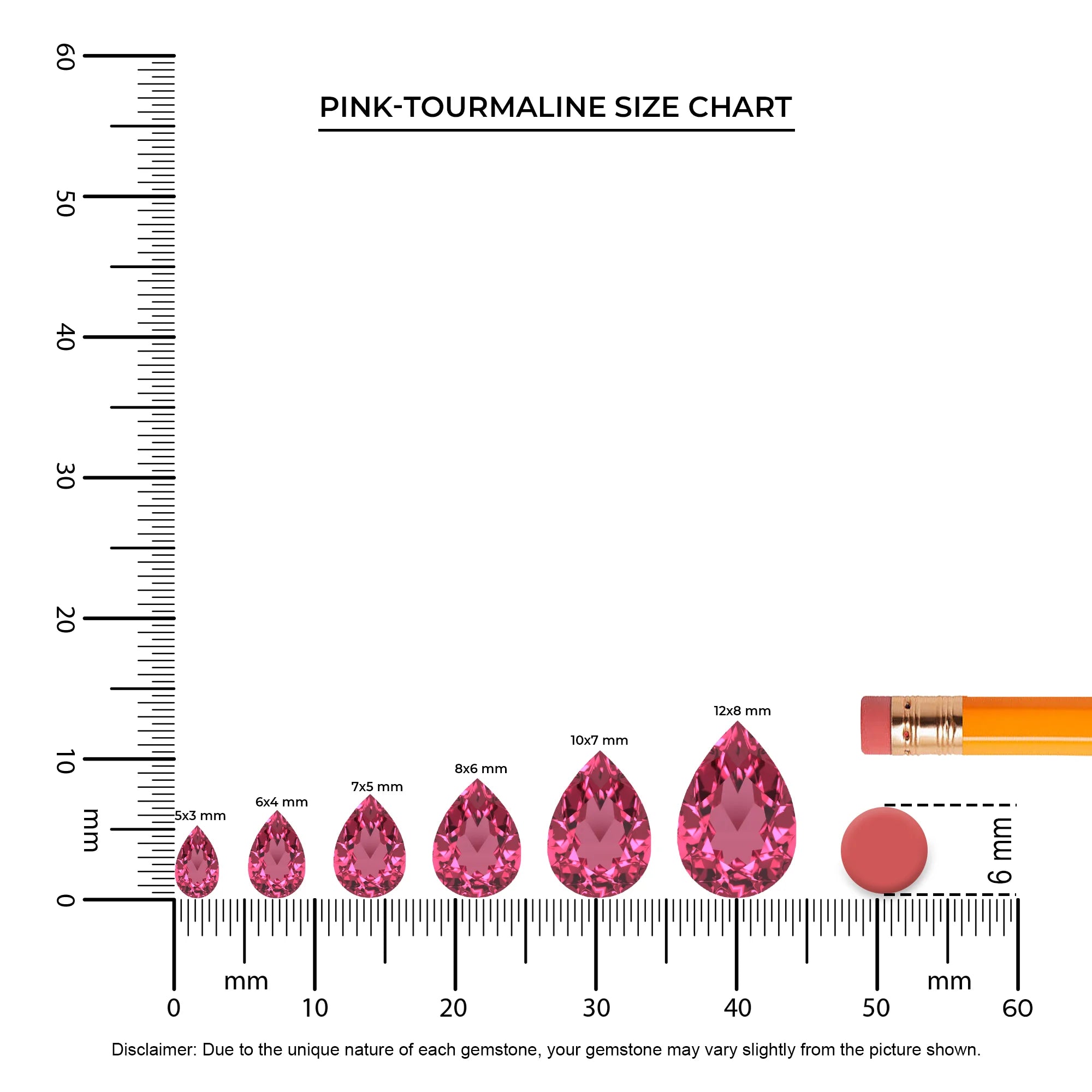 lab grown pink tourmaline pear drop earrings in rose gold 