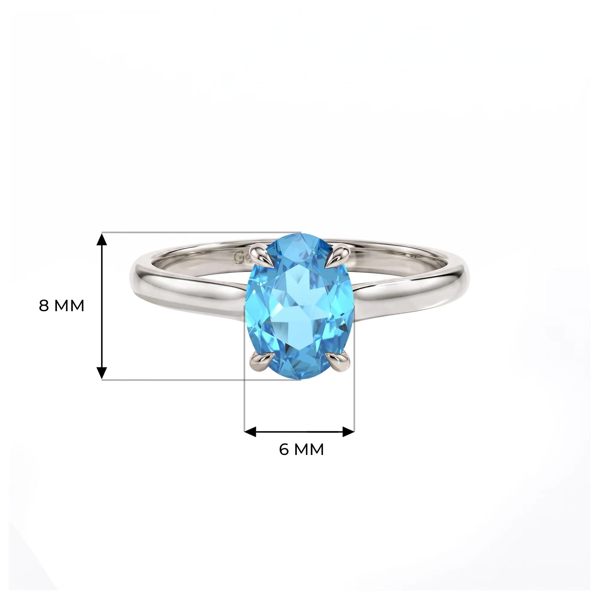 14K White Gold