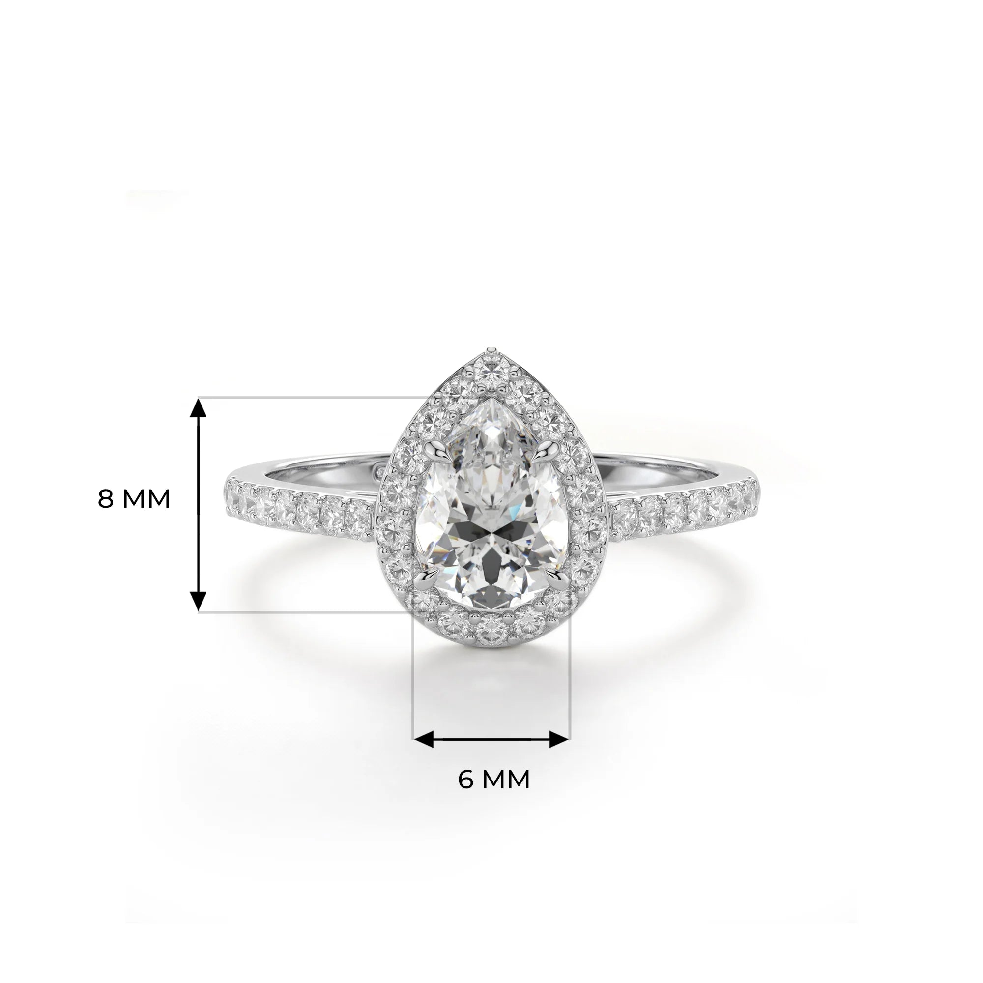 14K White Gold