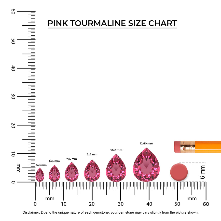lab grown pink-tourmaline pear solitaire necklaces in white gold 
