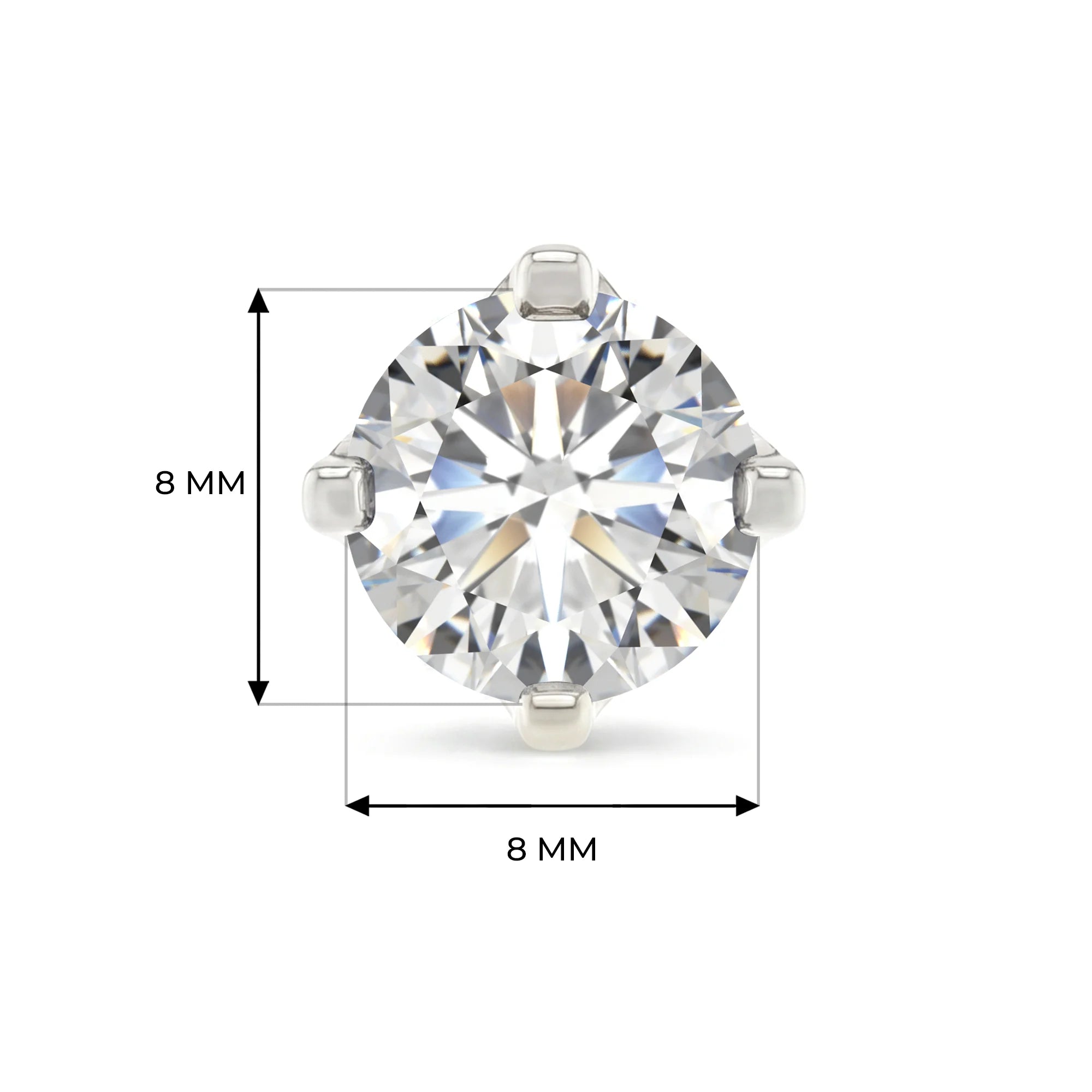 14K White Gold
