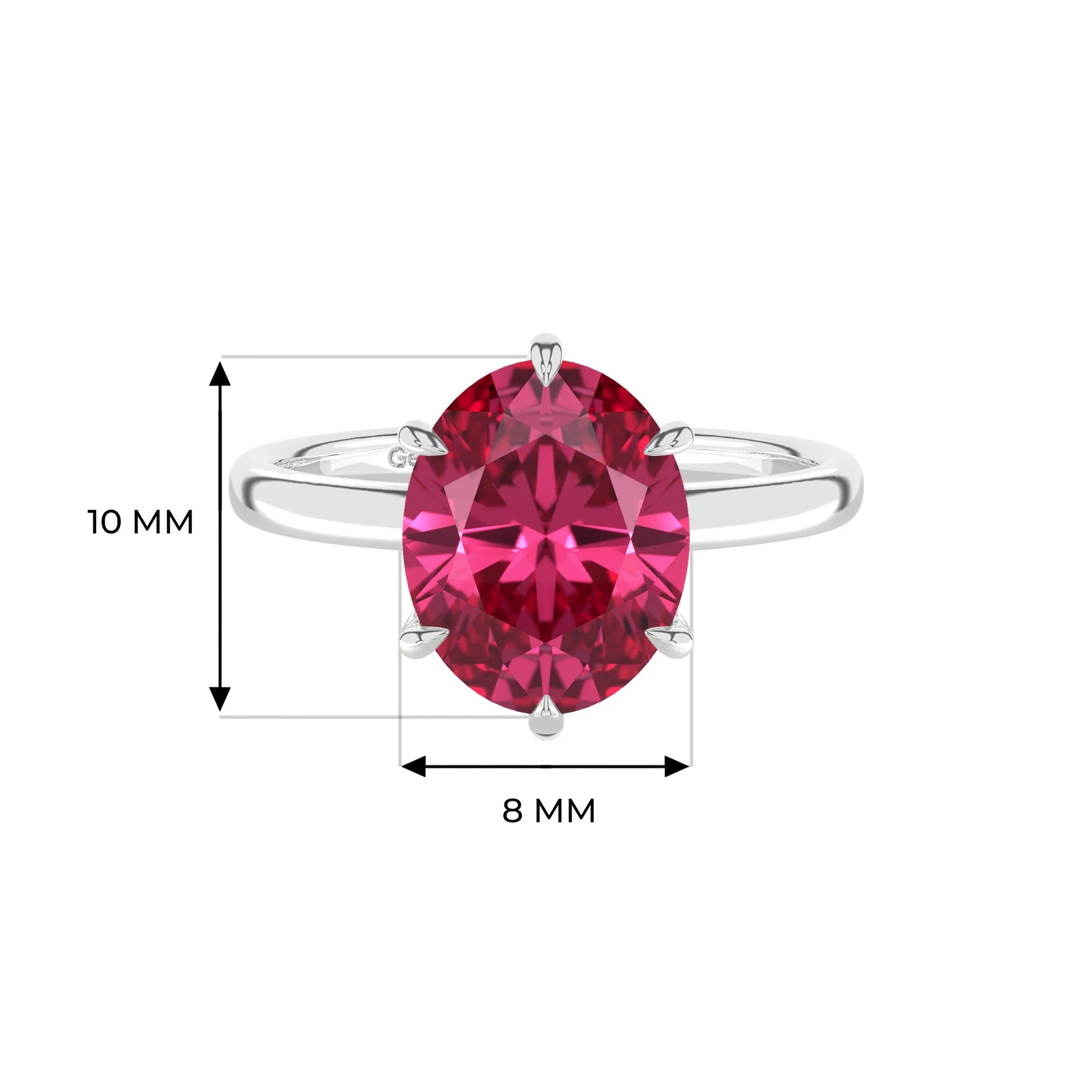 14K White Gold