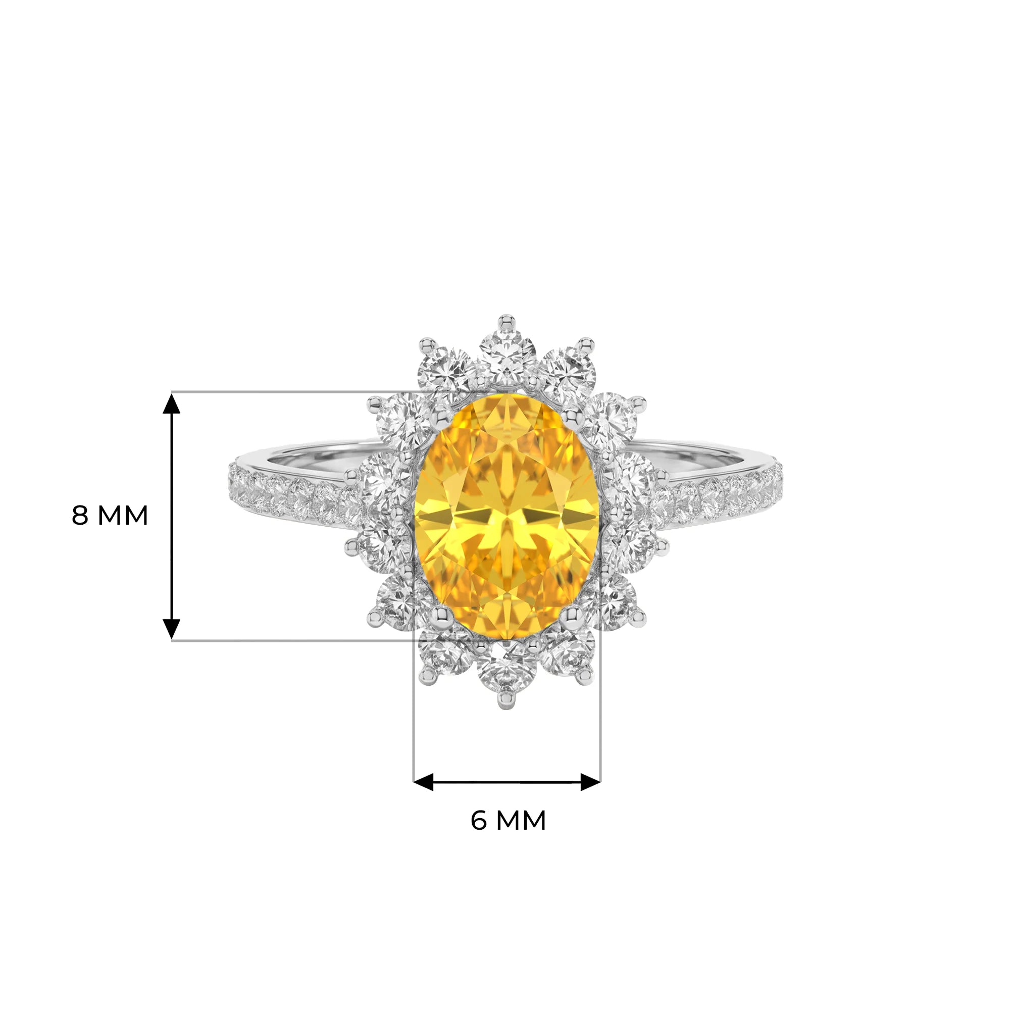 14K White Gold