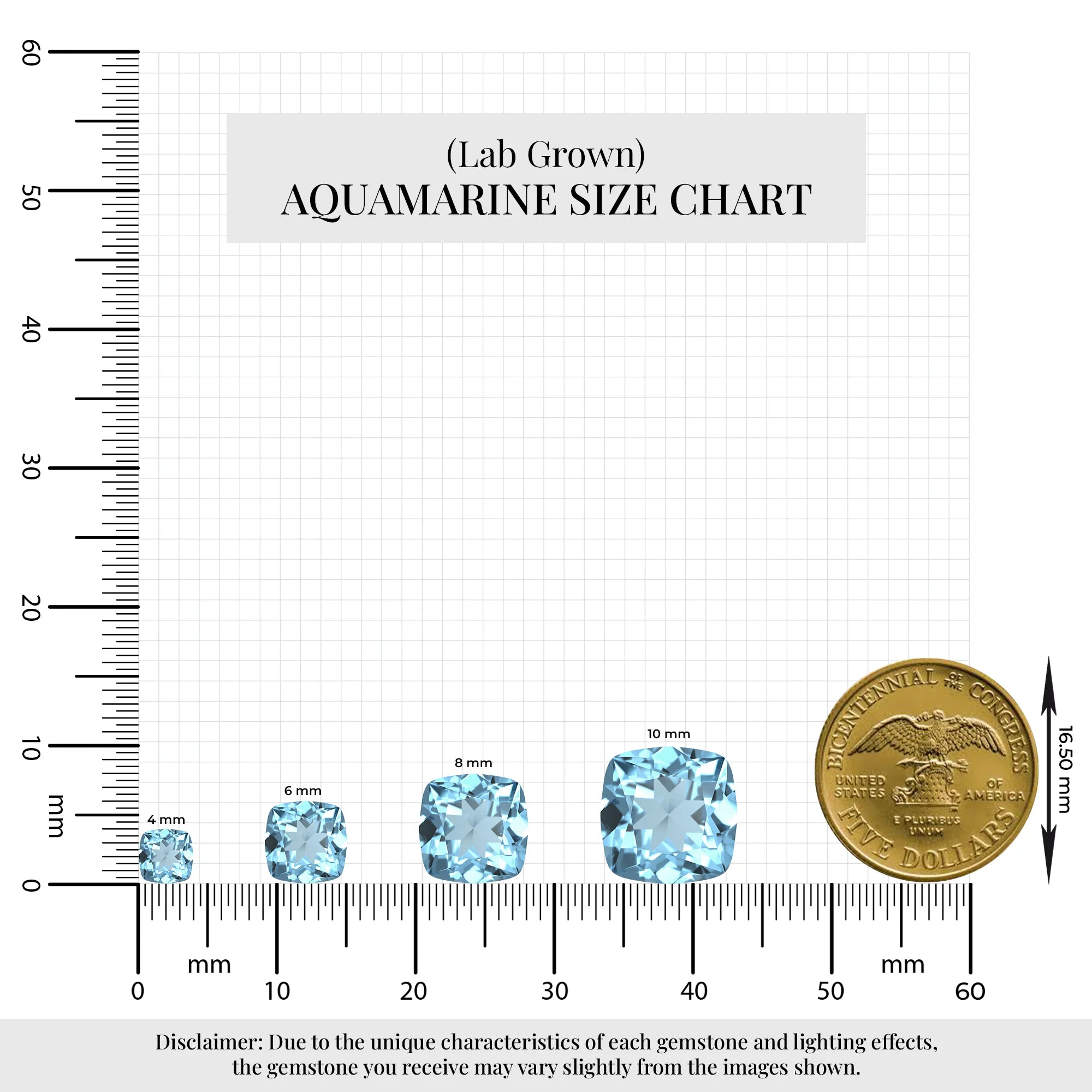lab grown aquamarine cushion solitaire rings in platinum 