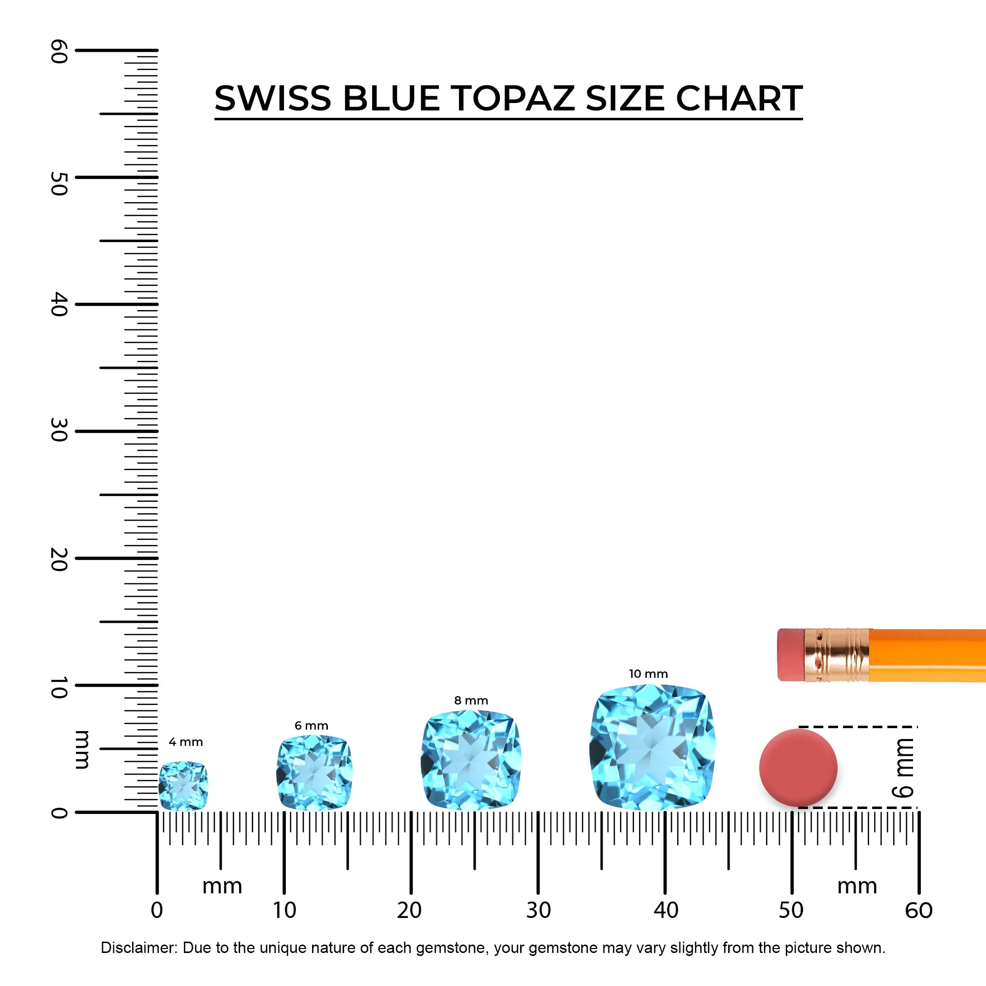 natural swiss-blue-topaz cushion solitaire rings in yellow gold 
