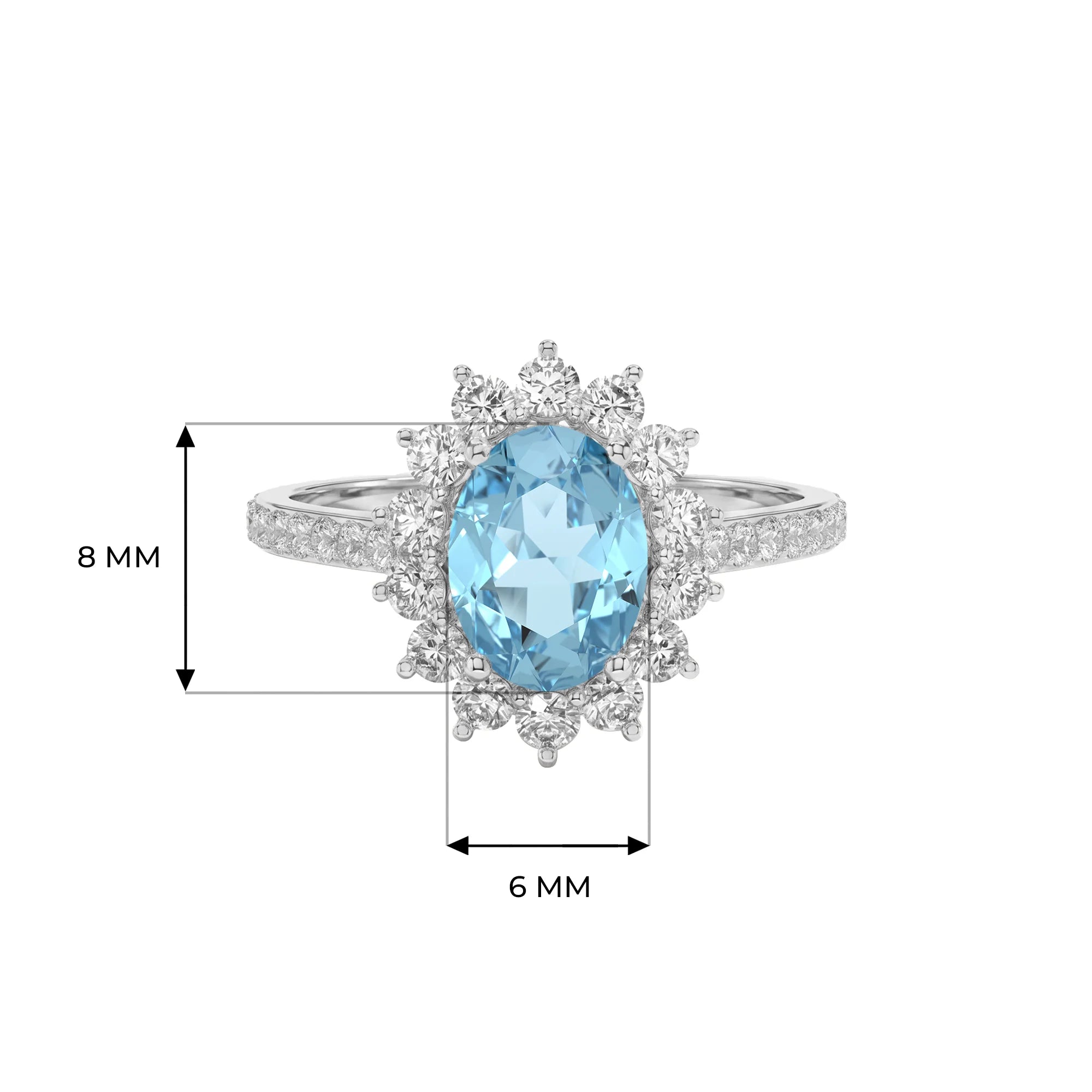 14K White Gold