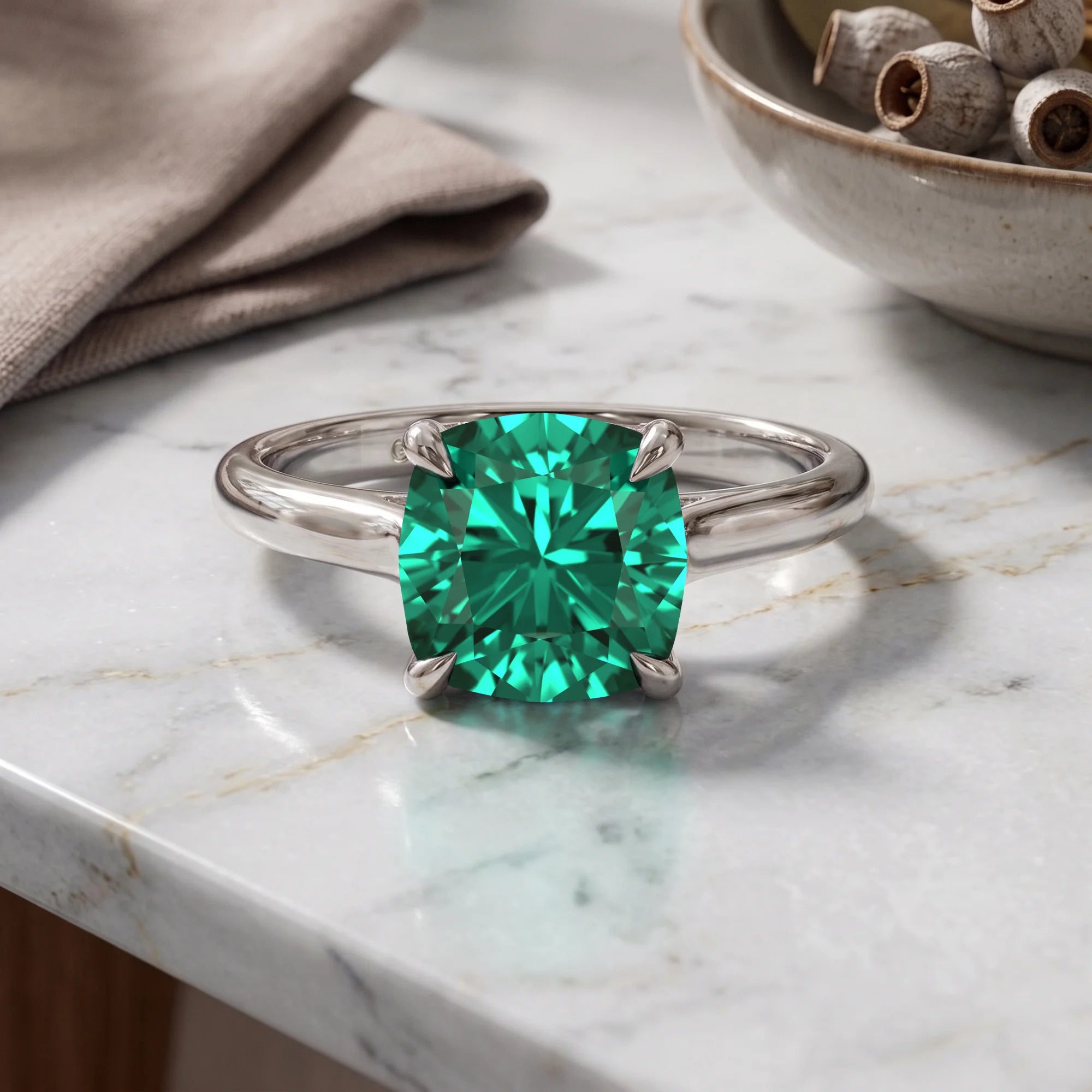 14K White Gold