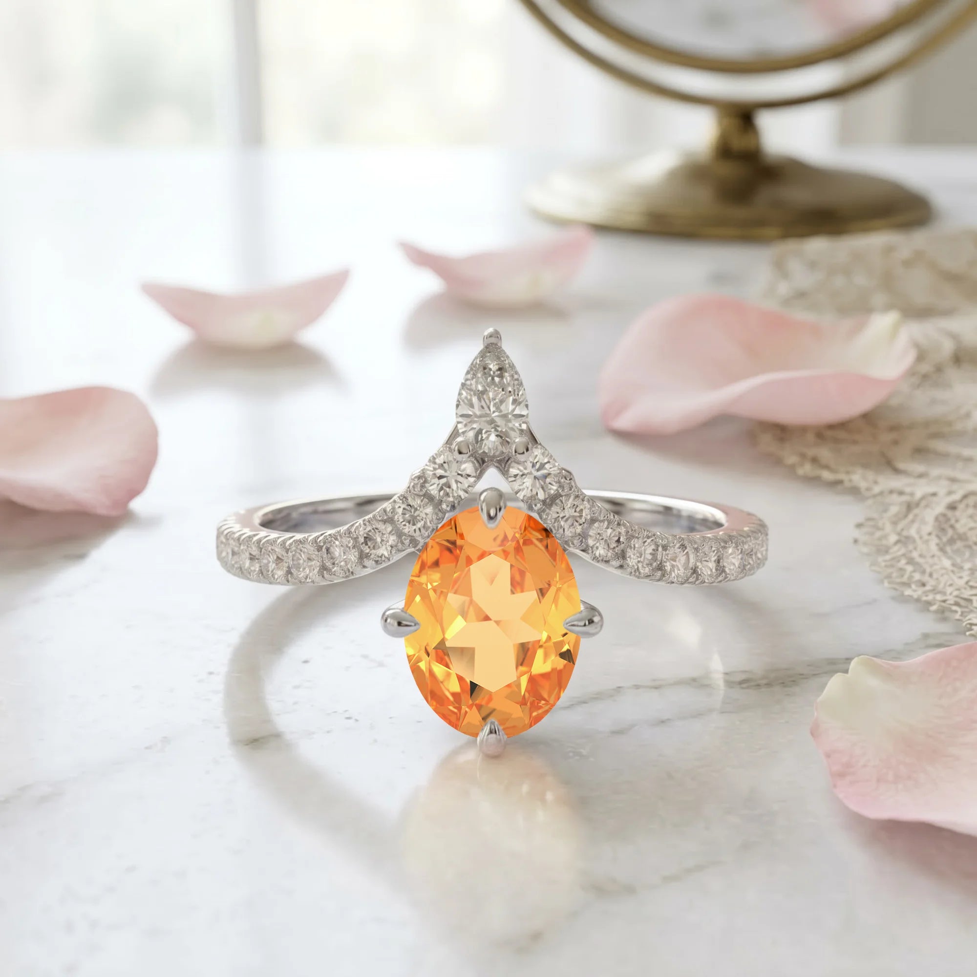 14K White Gold