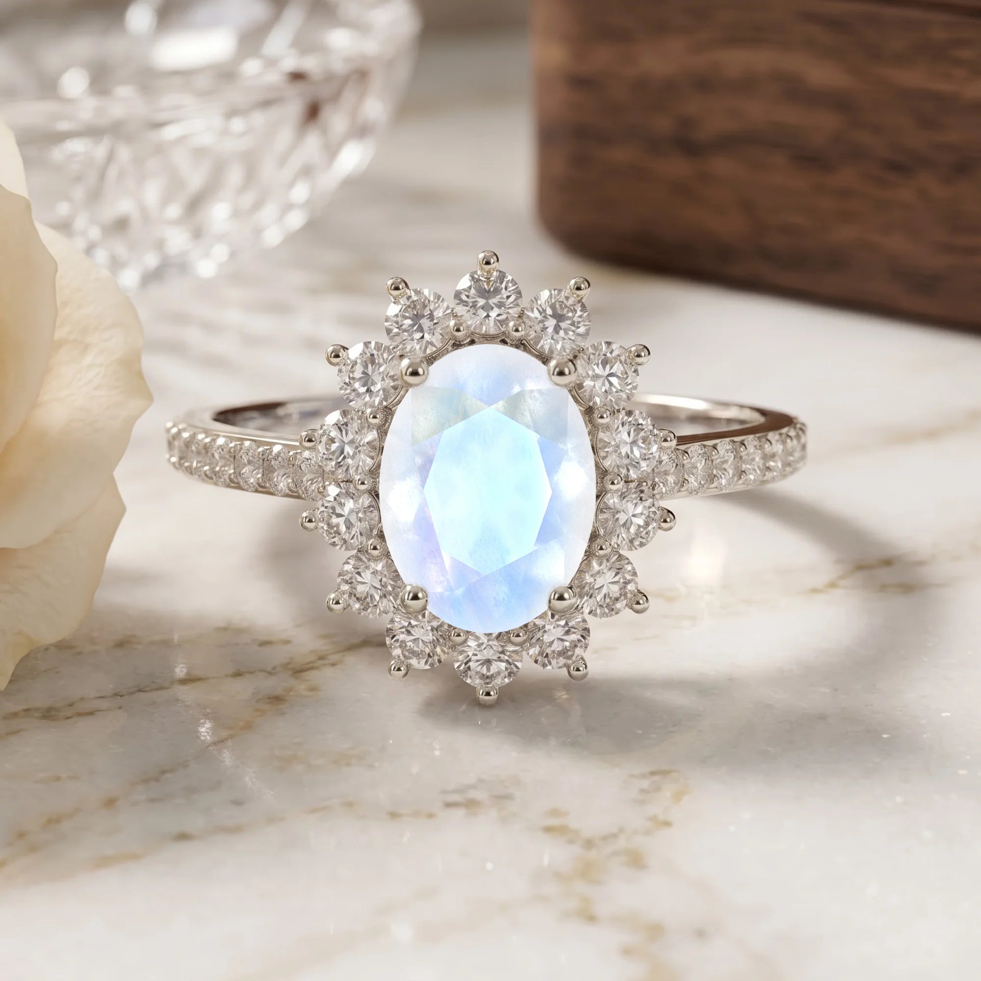 14K White Gold
