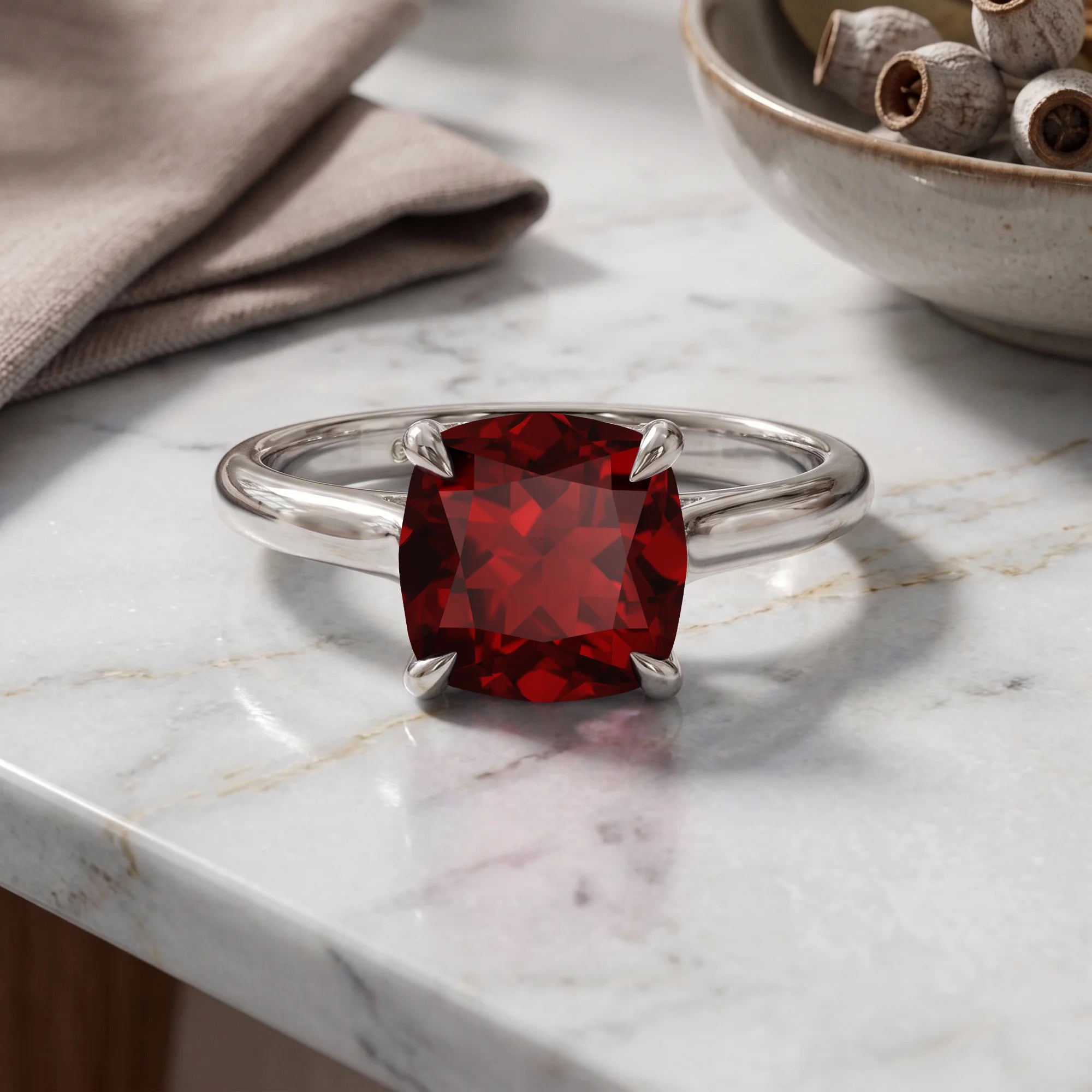 14K White Gold