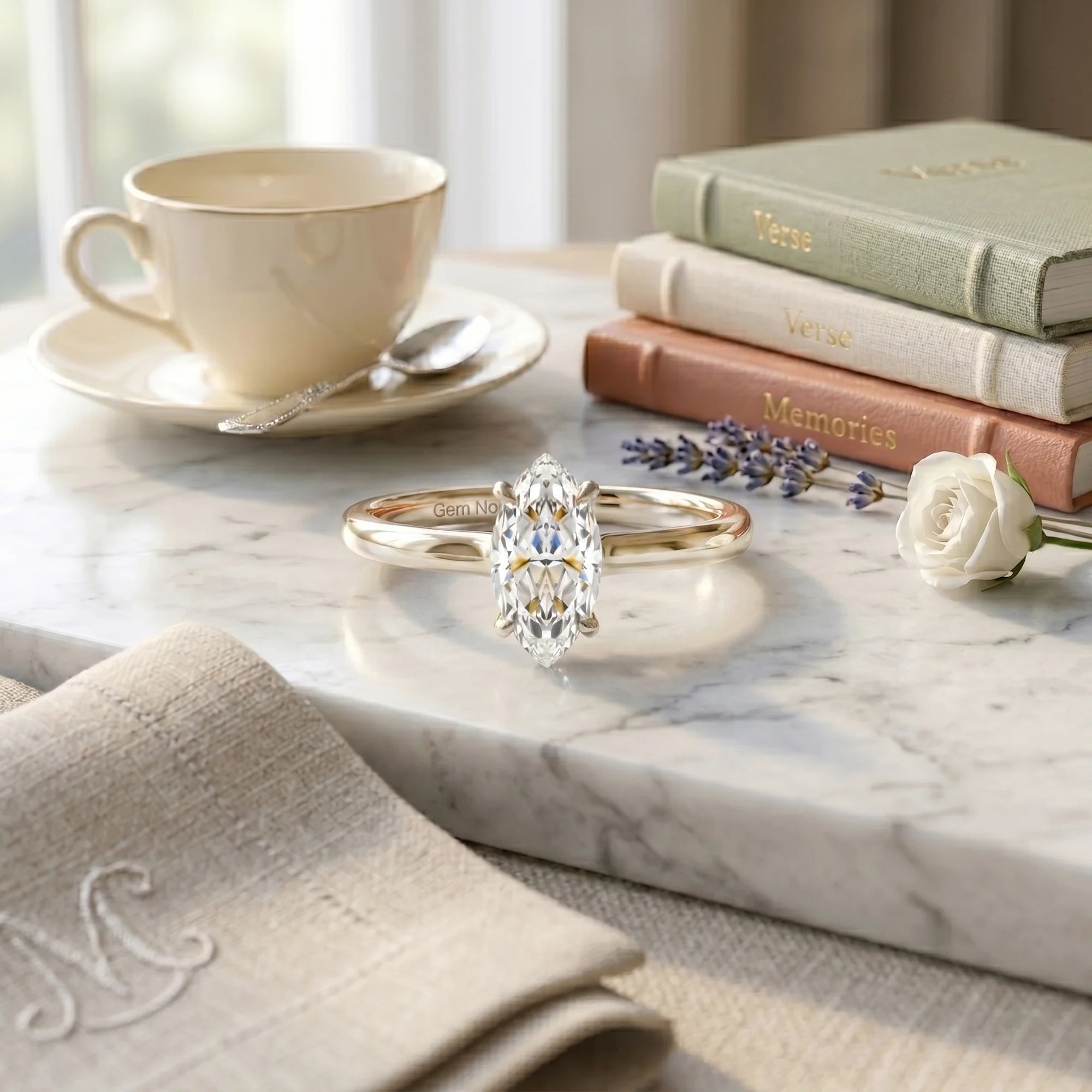 14K White Gold