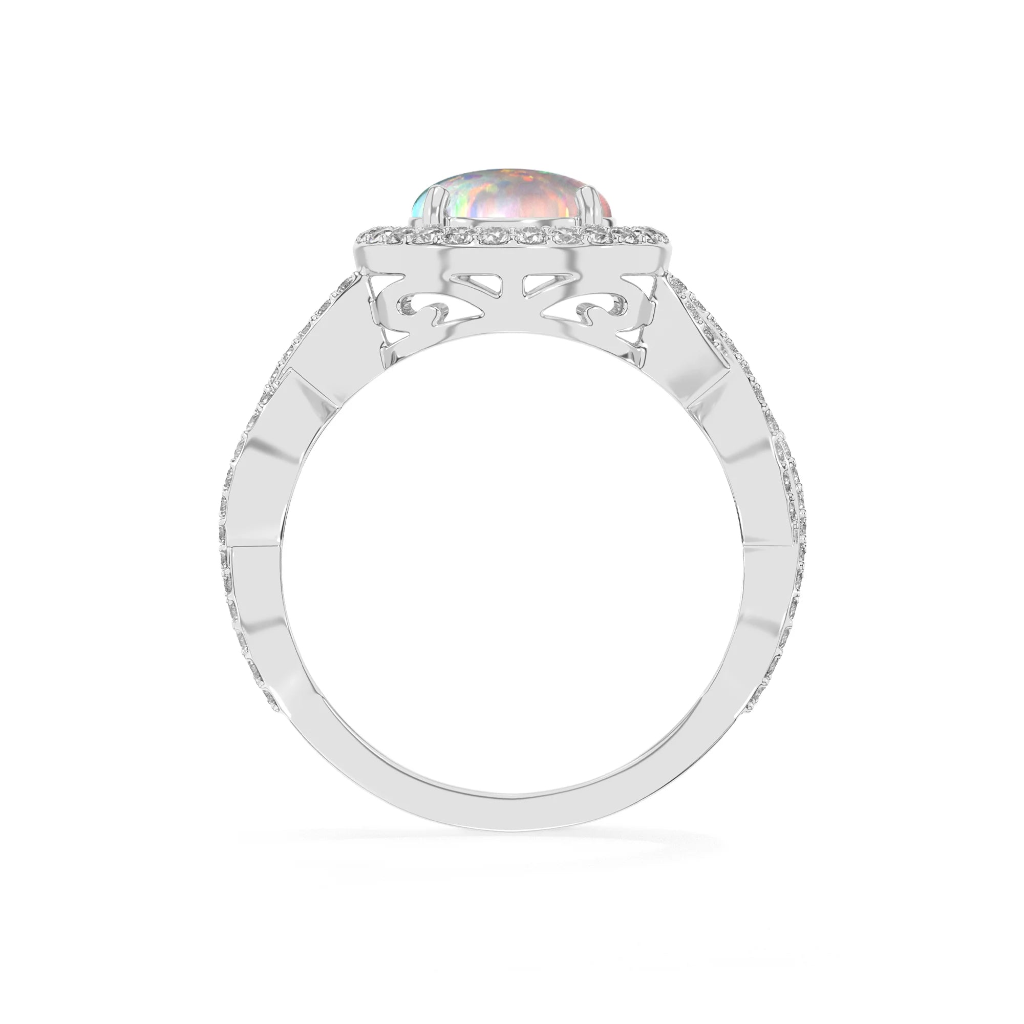 14K White Gold