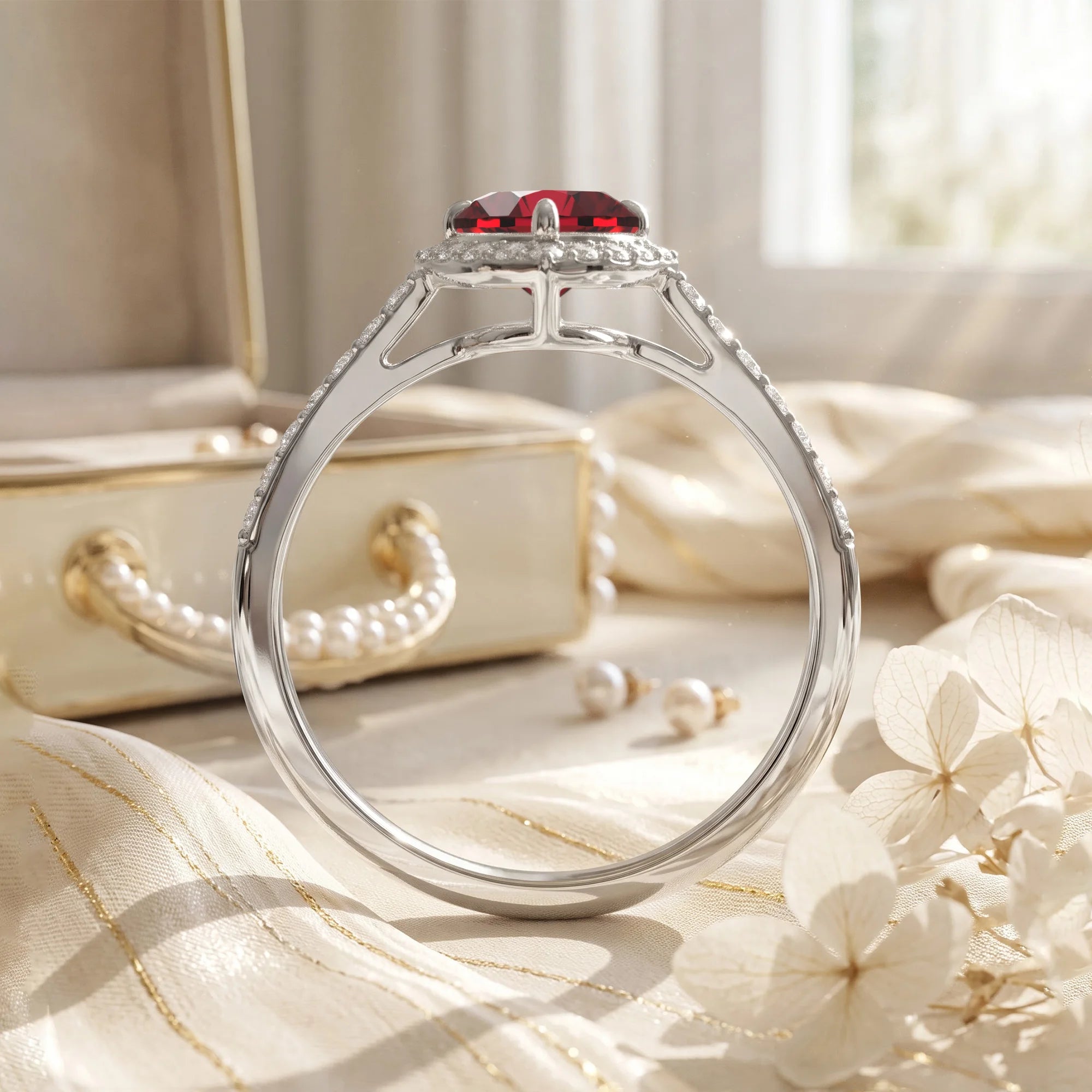 14K White Gold