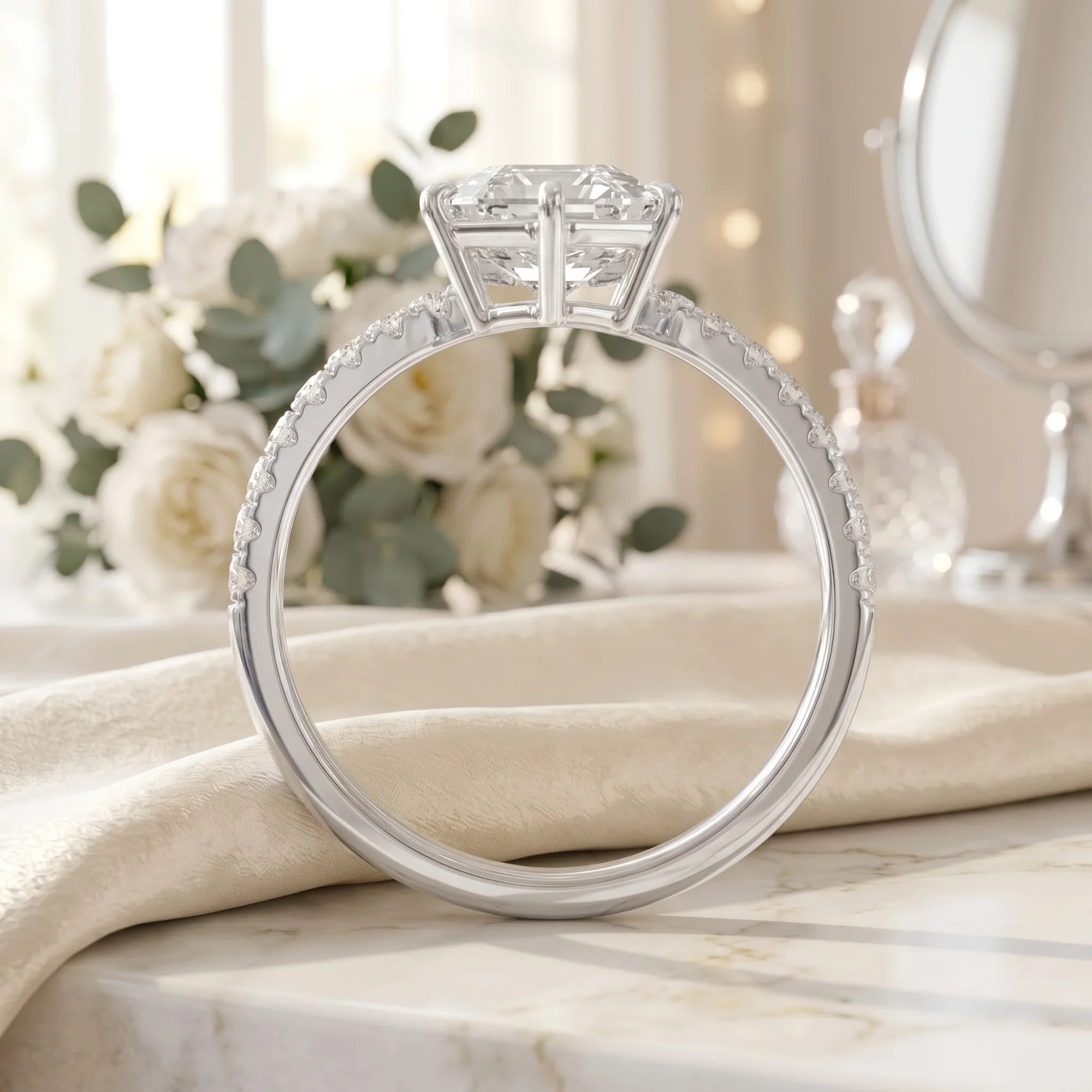 14K White Gold