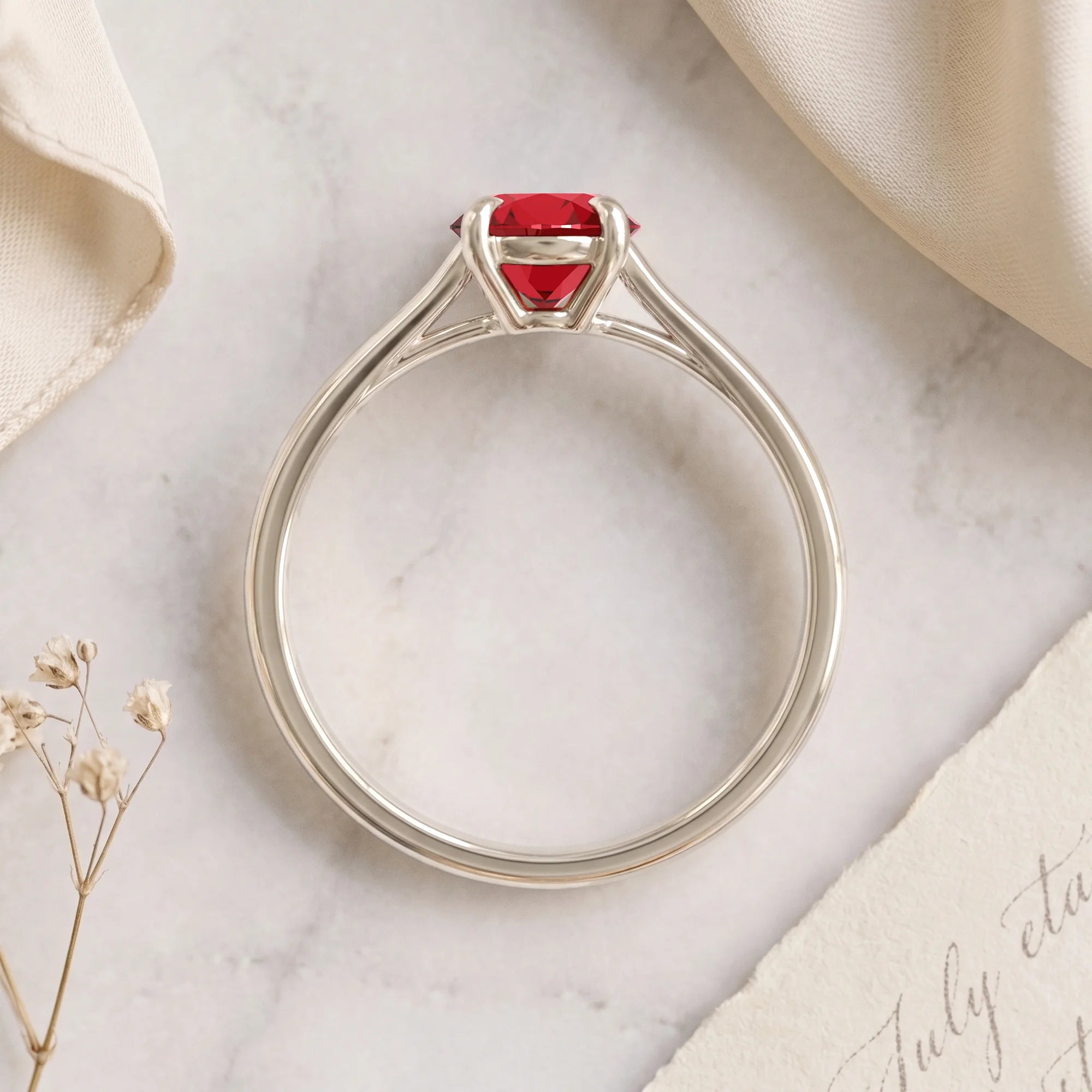 14K White Gold