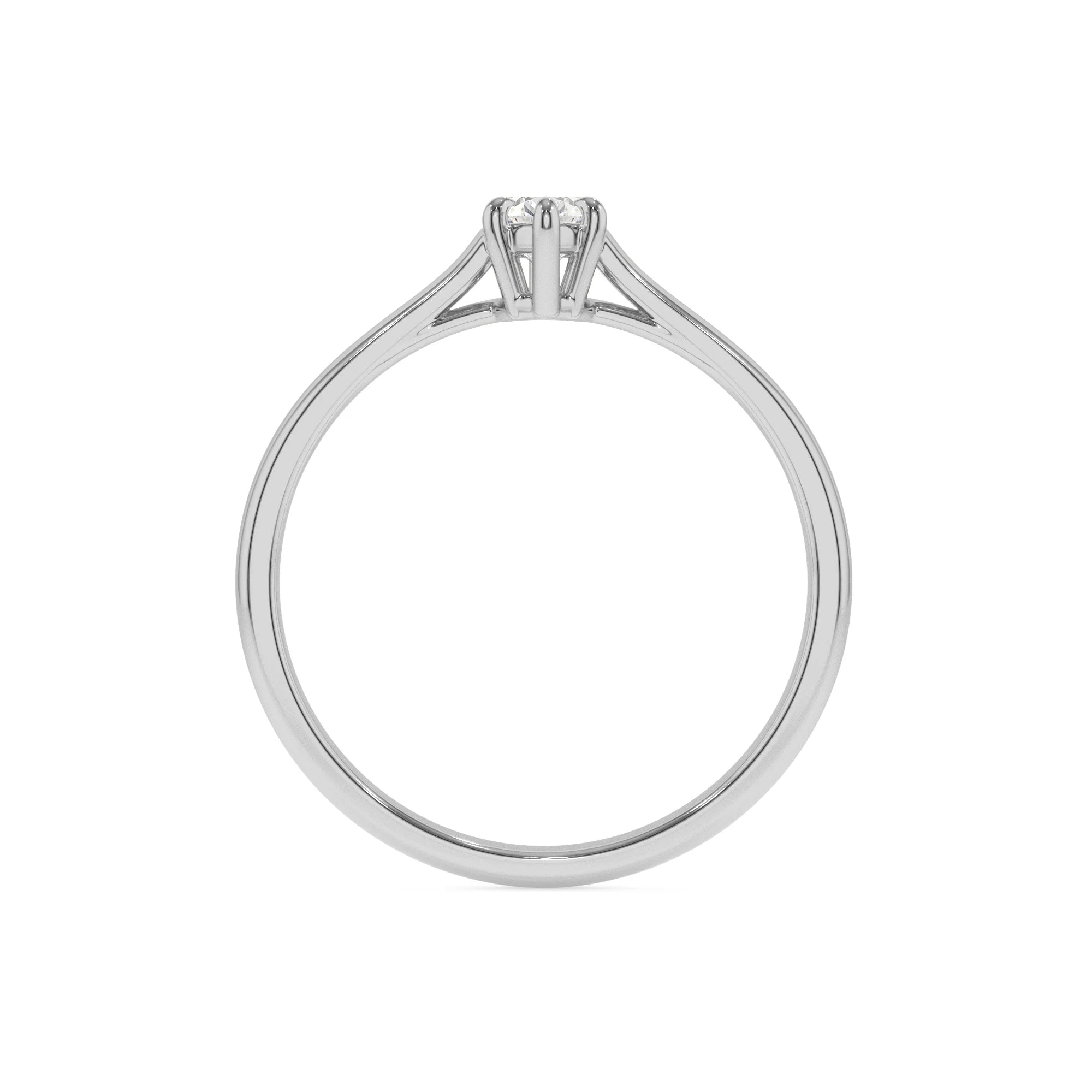 lab grown moissanite marquise solitaire rings in white gold 