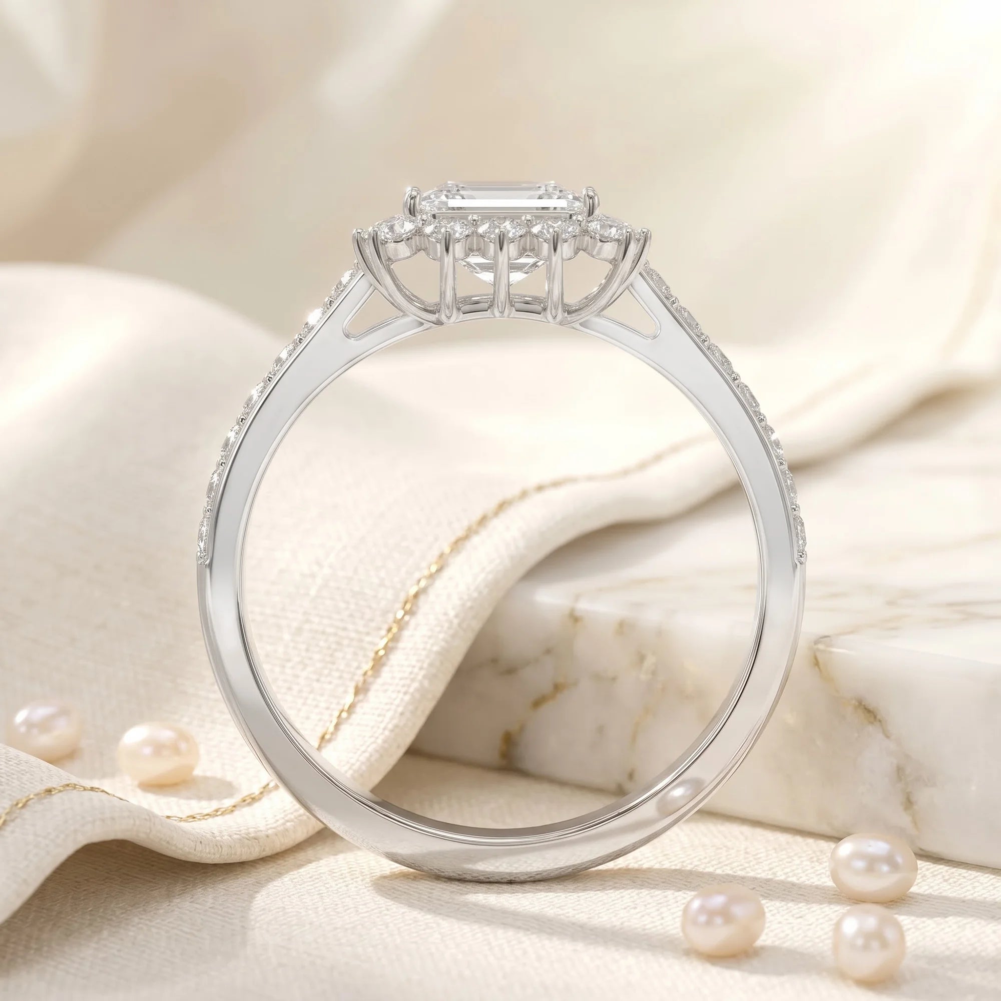 14K White Gold