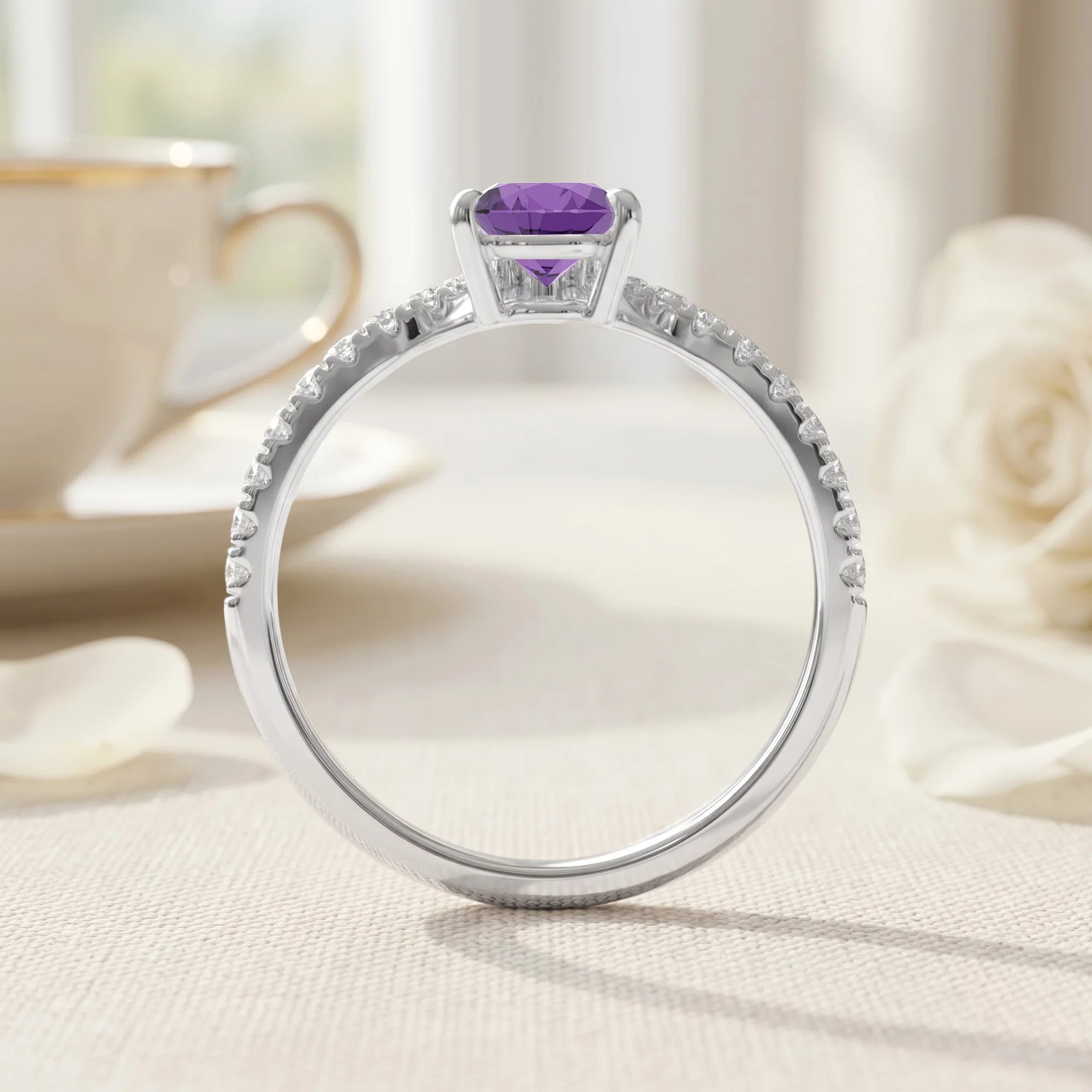 14K White Gold