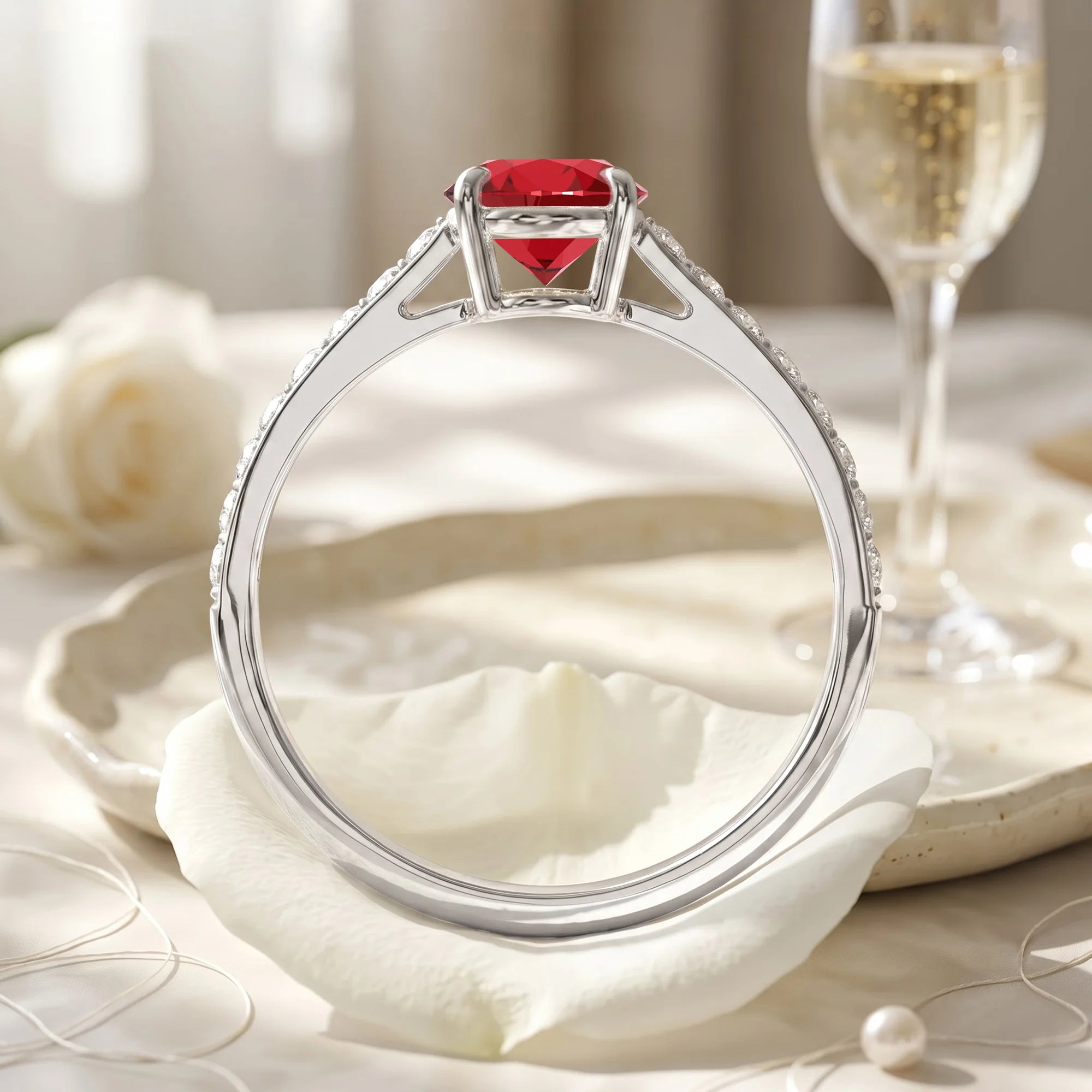 14K White Gold