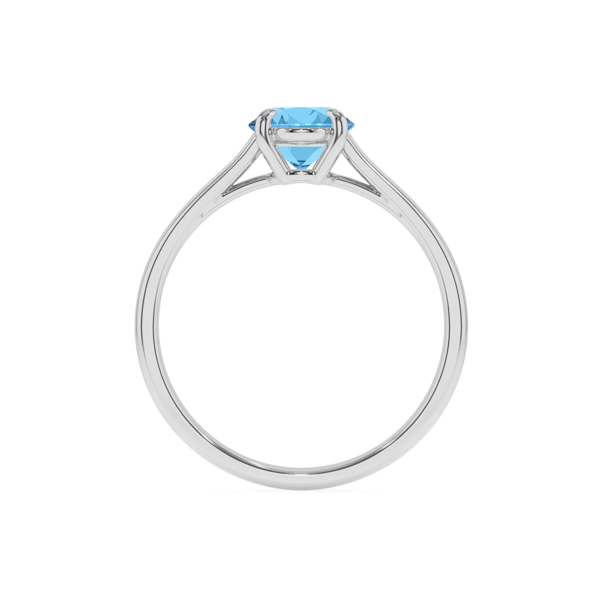 natural swiss-blue-topaz oval solitaire rings in sterling silver 