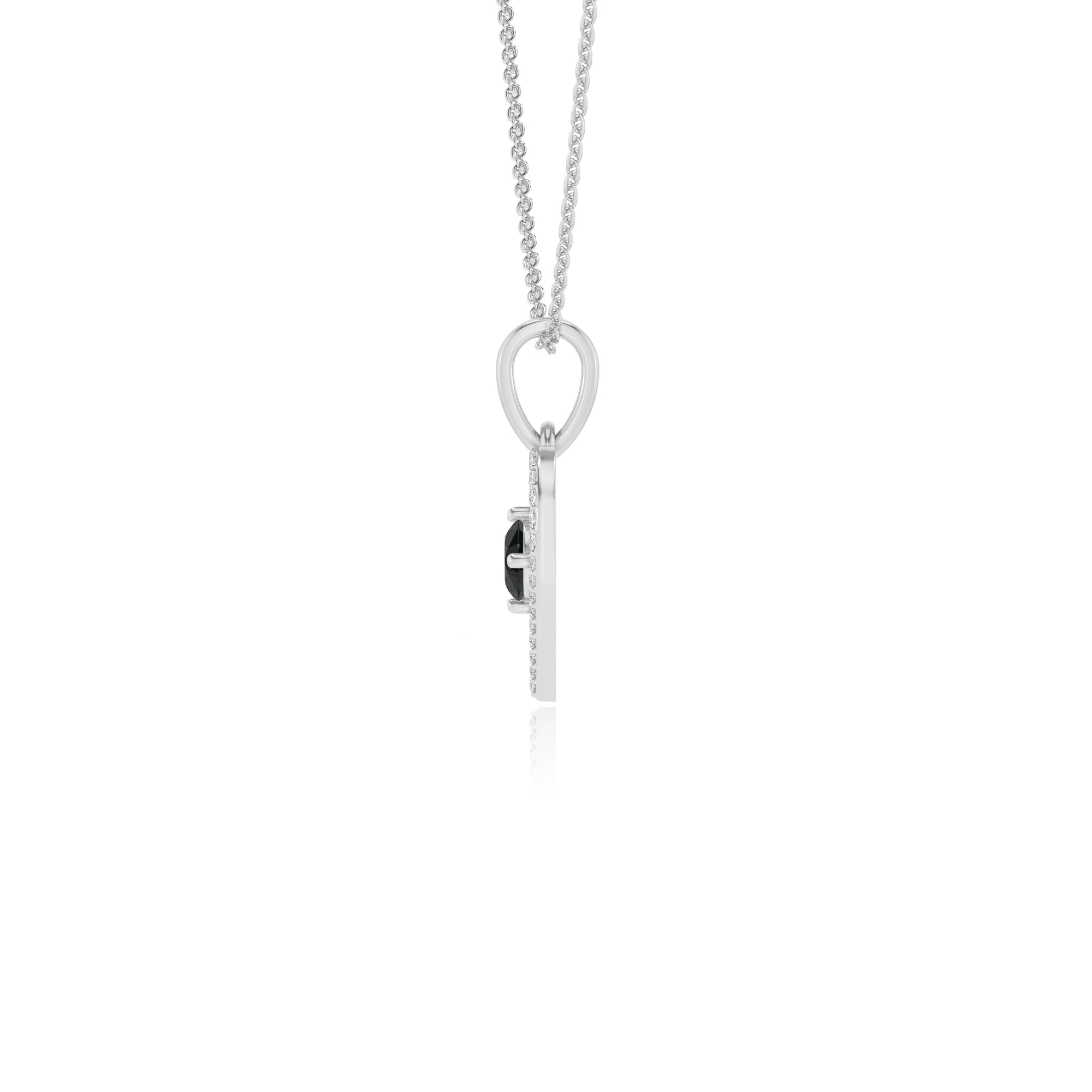 natural black-onyx round infinity necklaces in sterling silver 