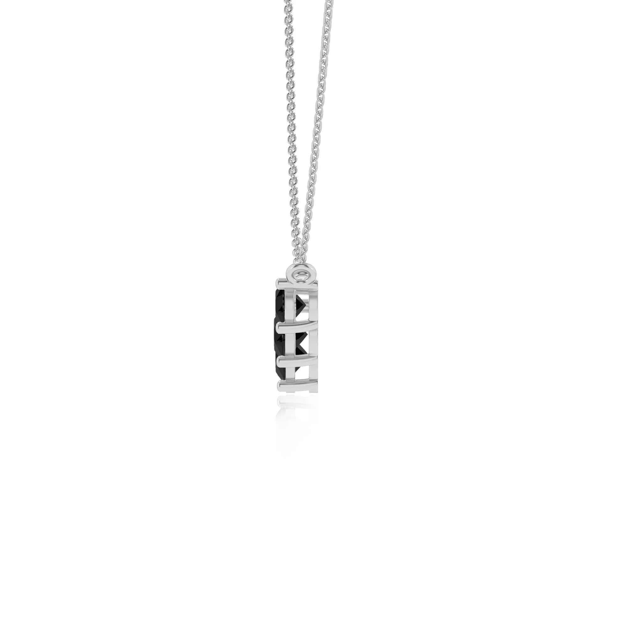 natural black-onyx round bar necklaces in white gold 