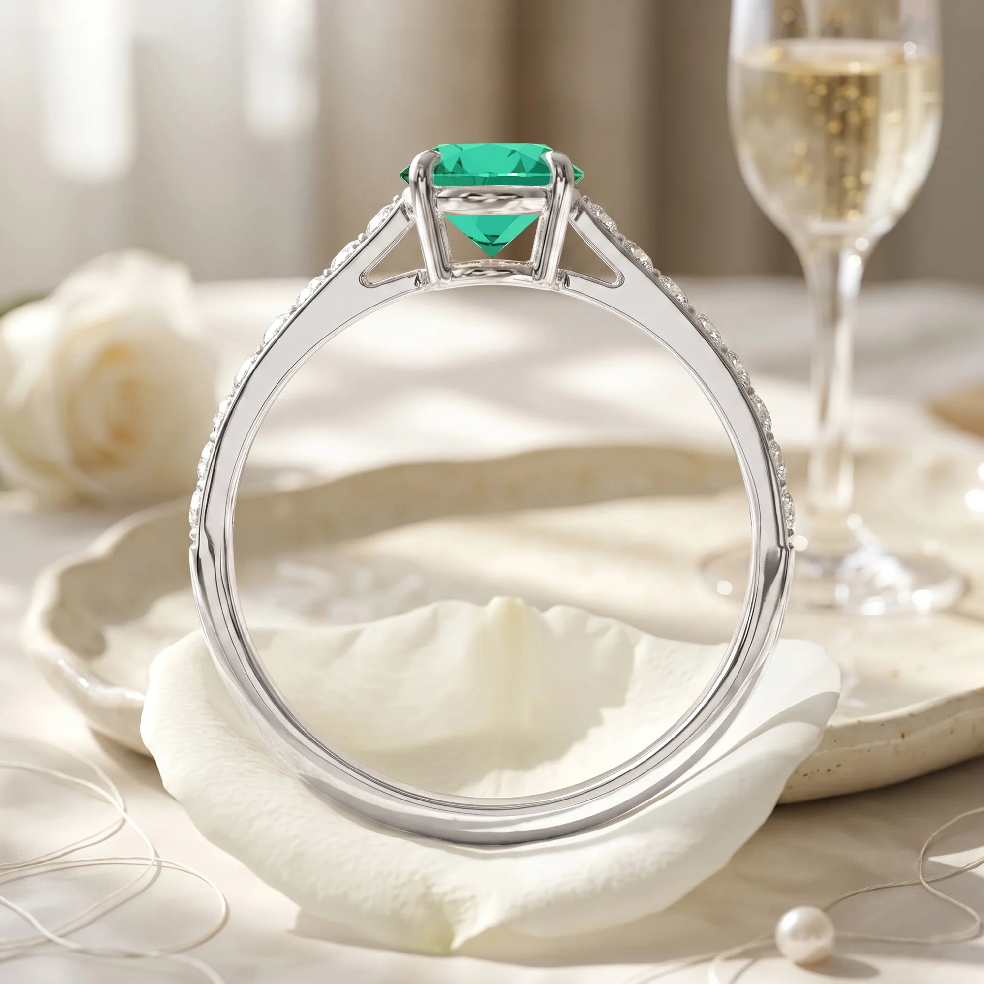 14K White Gold