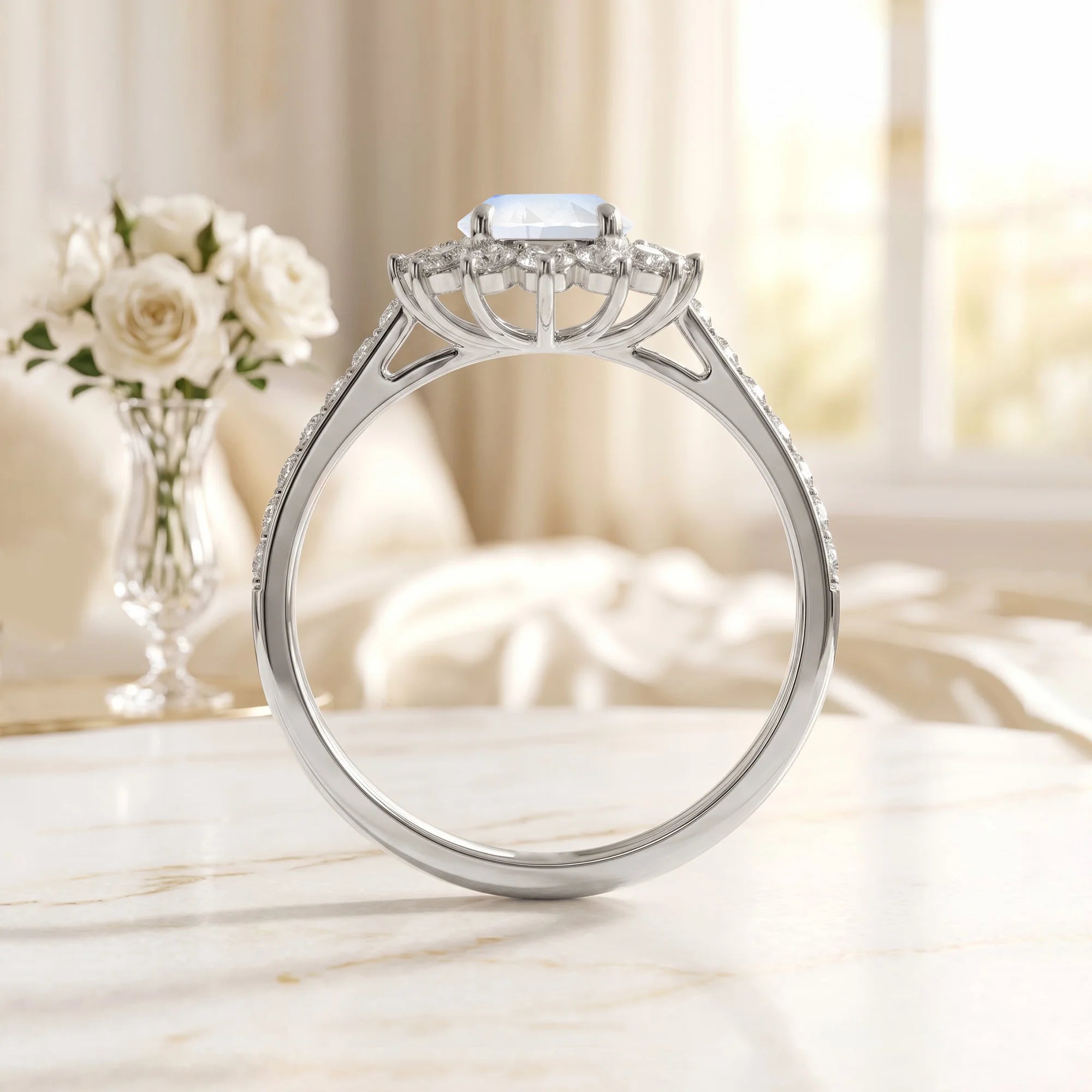 14K White Gold