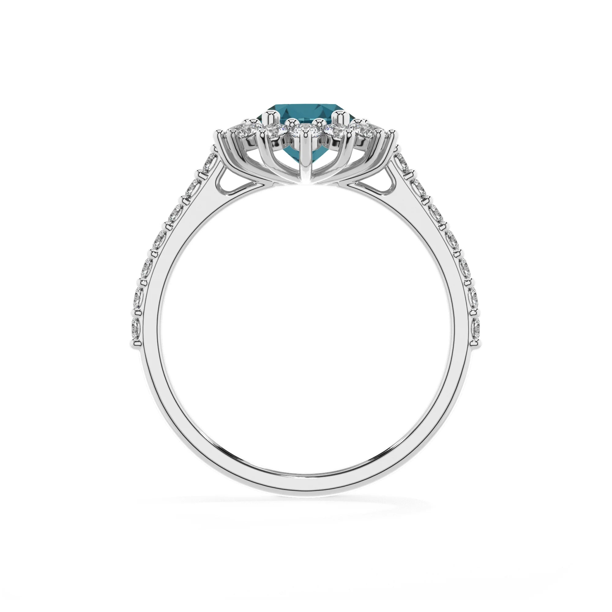 natural london-blue-topaz oval solitaire rings in platinum 