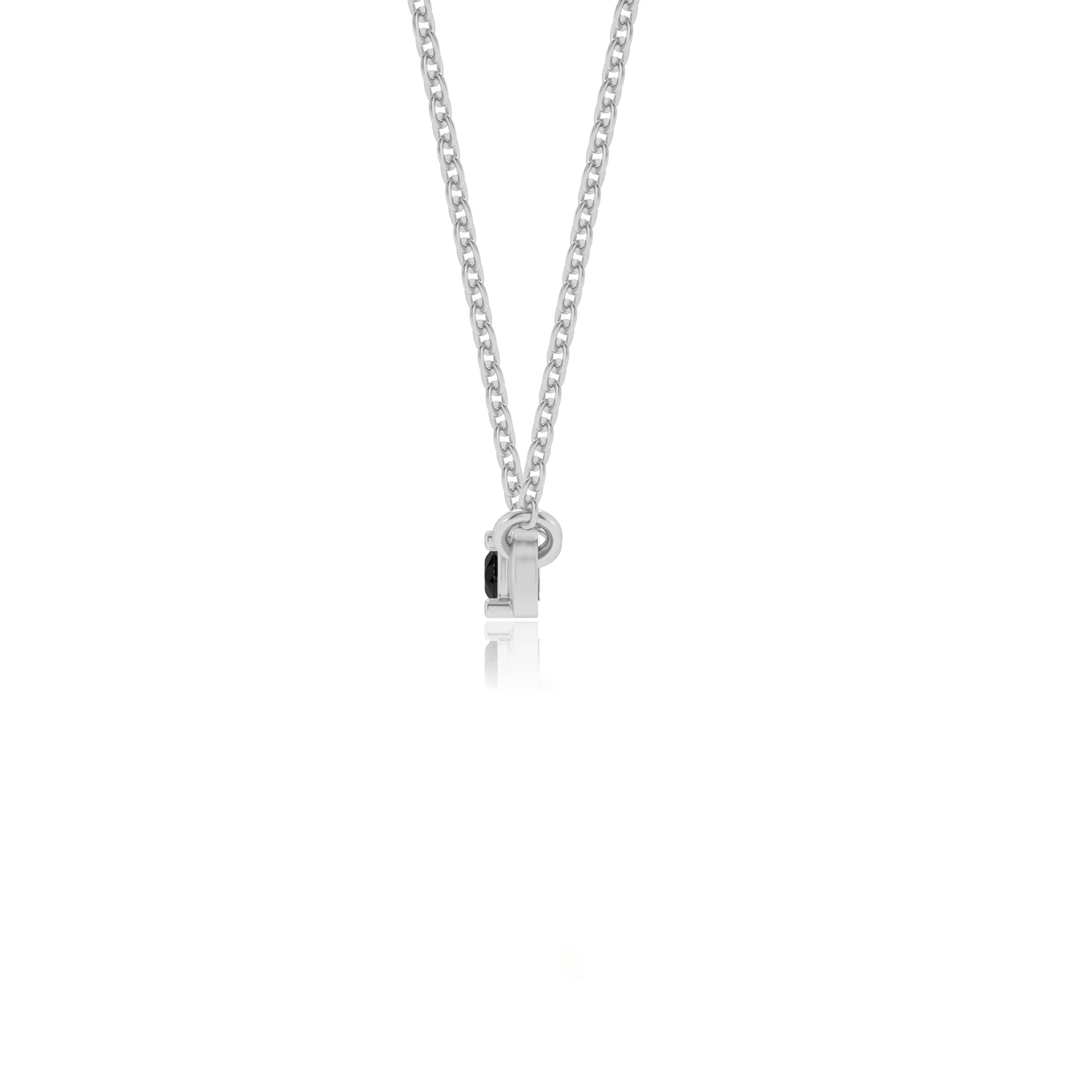 natural black-onyx round bar v-bale necklaces in white gold 