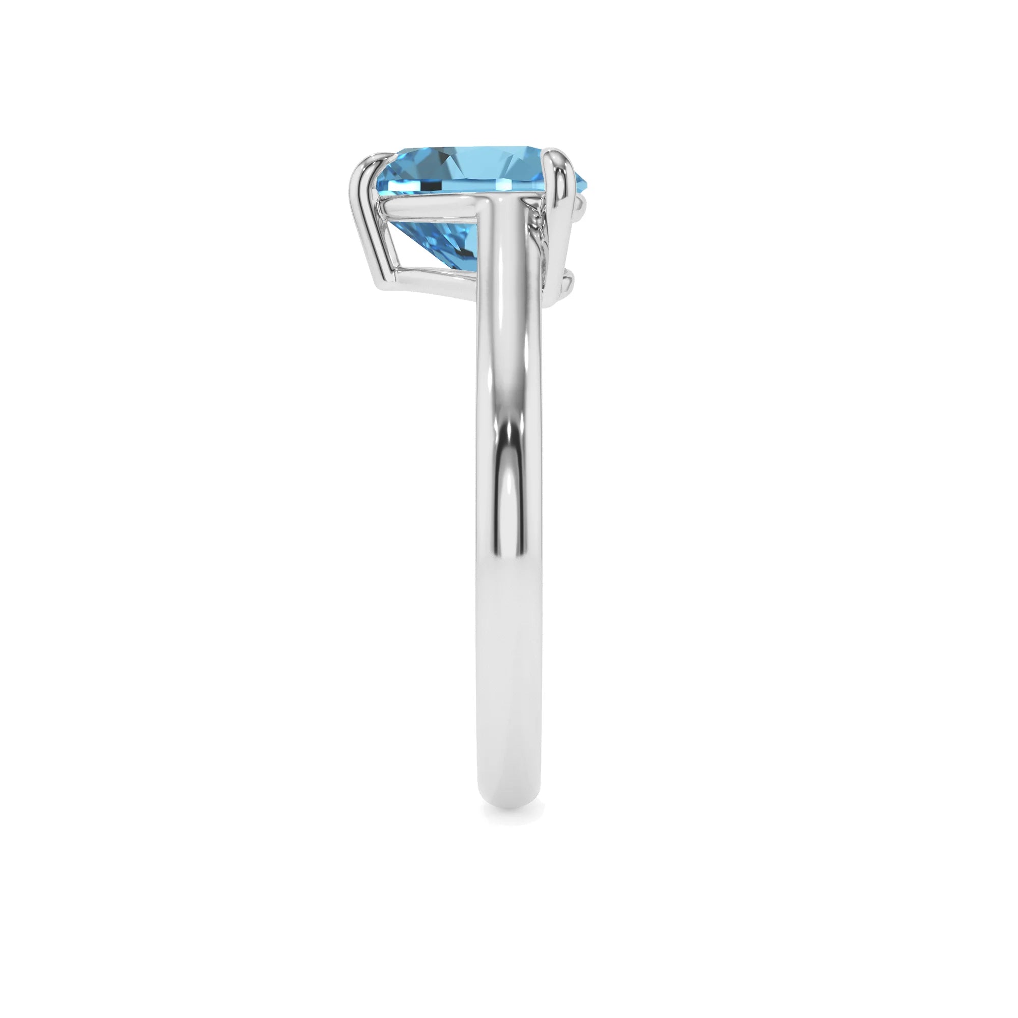 natural swiss-blue-topaz heart solitaire rings in sterling silver 