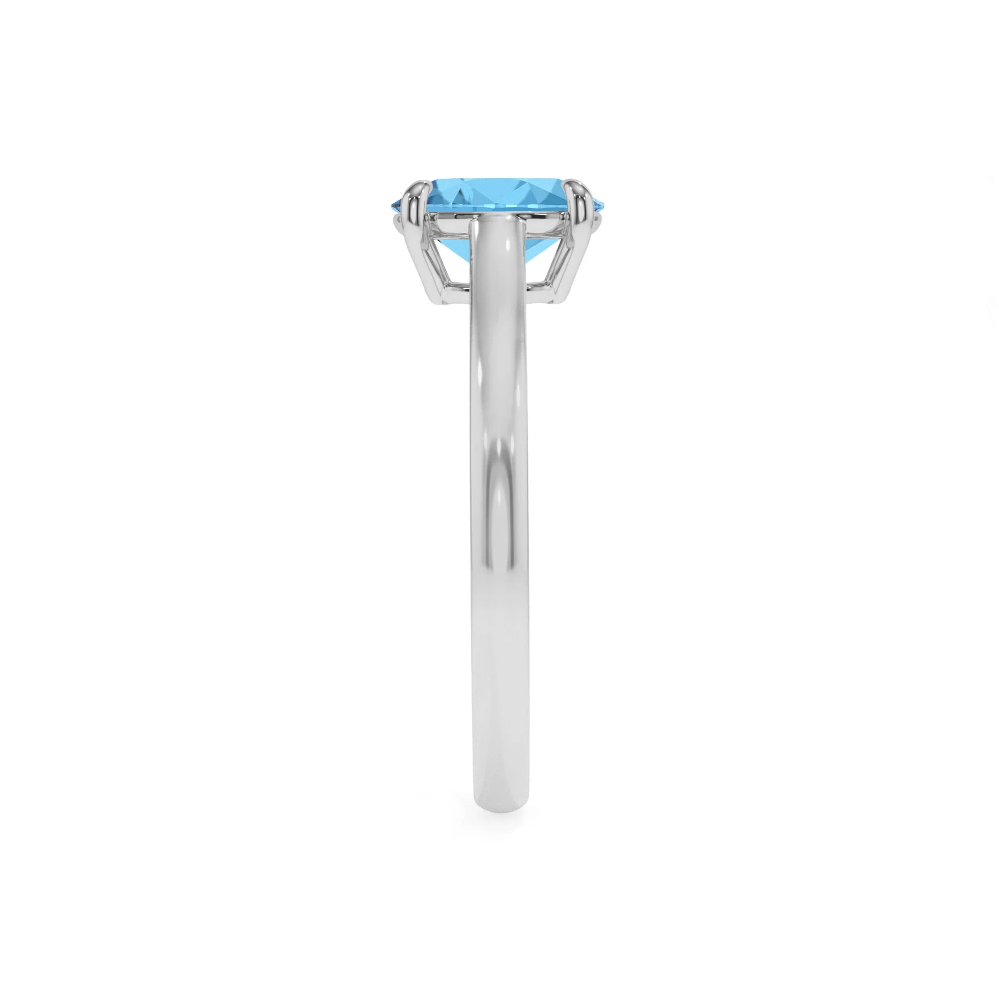 natural swiss-blue-topaz oval solitaire rings in platinum 