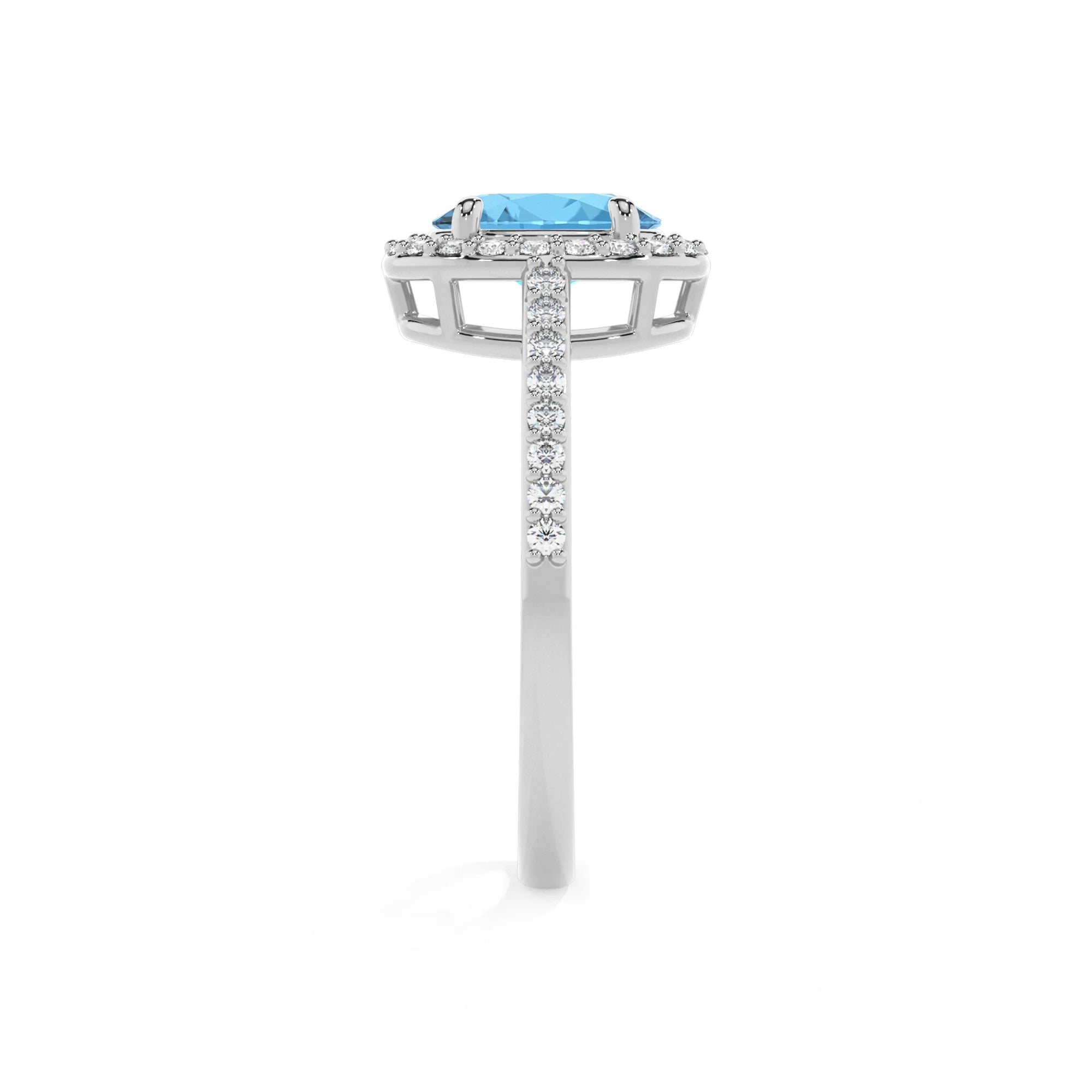 natural swiss-blue-topaz oval solitaire rings in sterling silver 