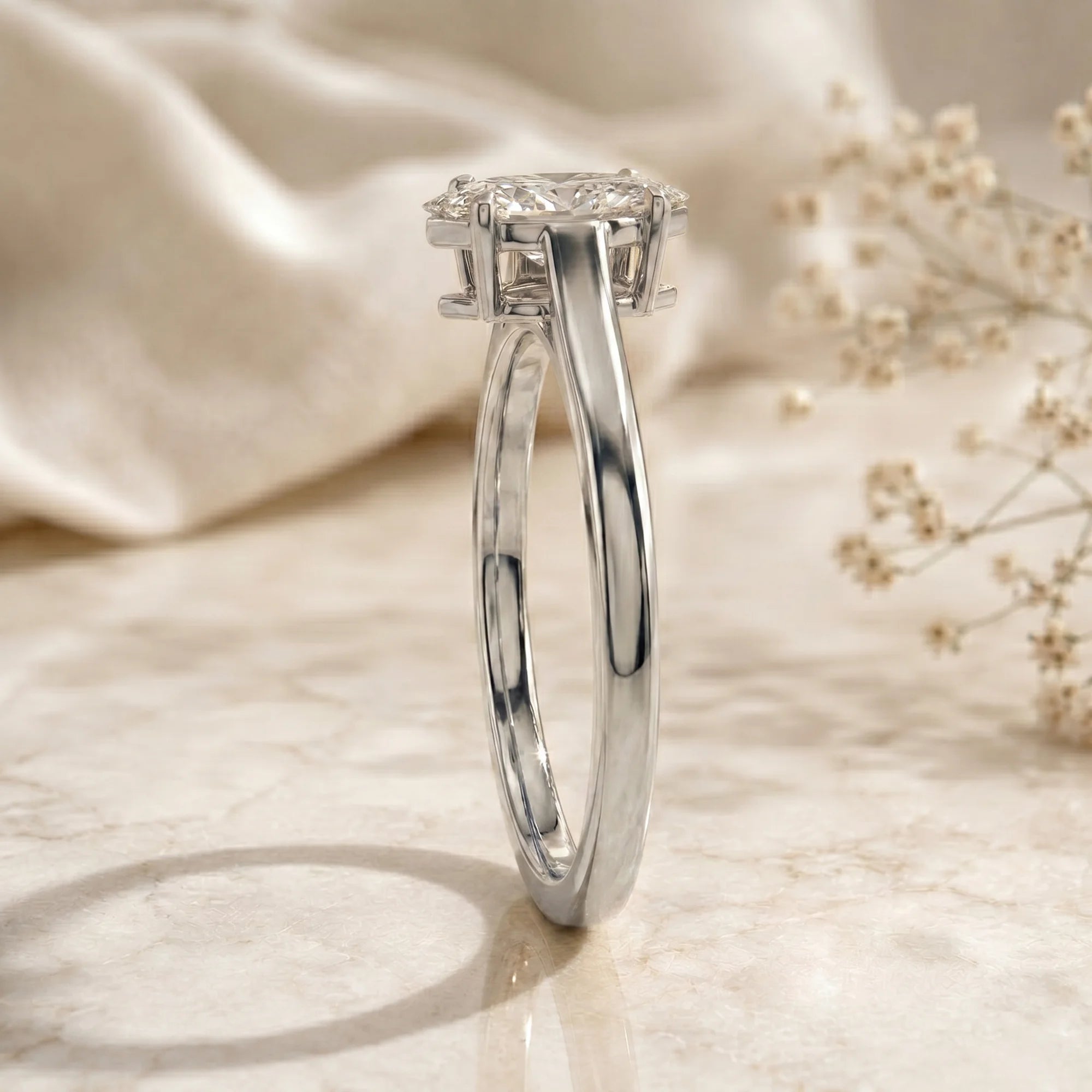 14K White Gold