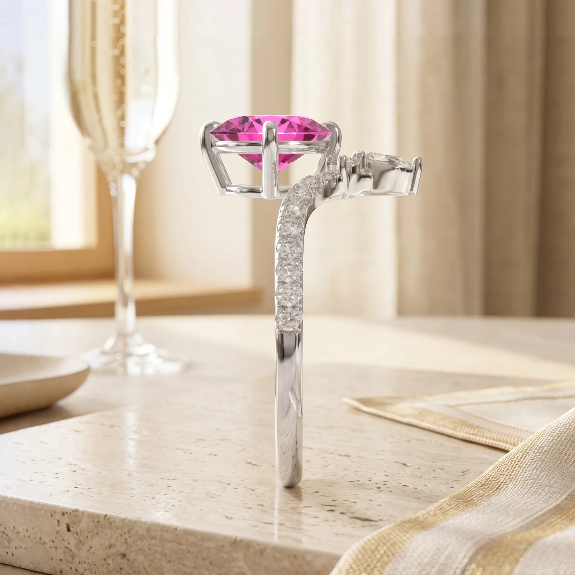 14K White Gold